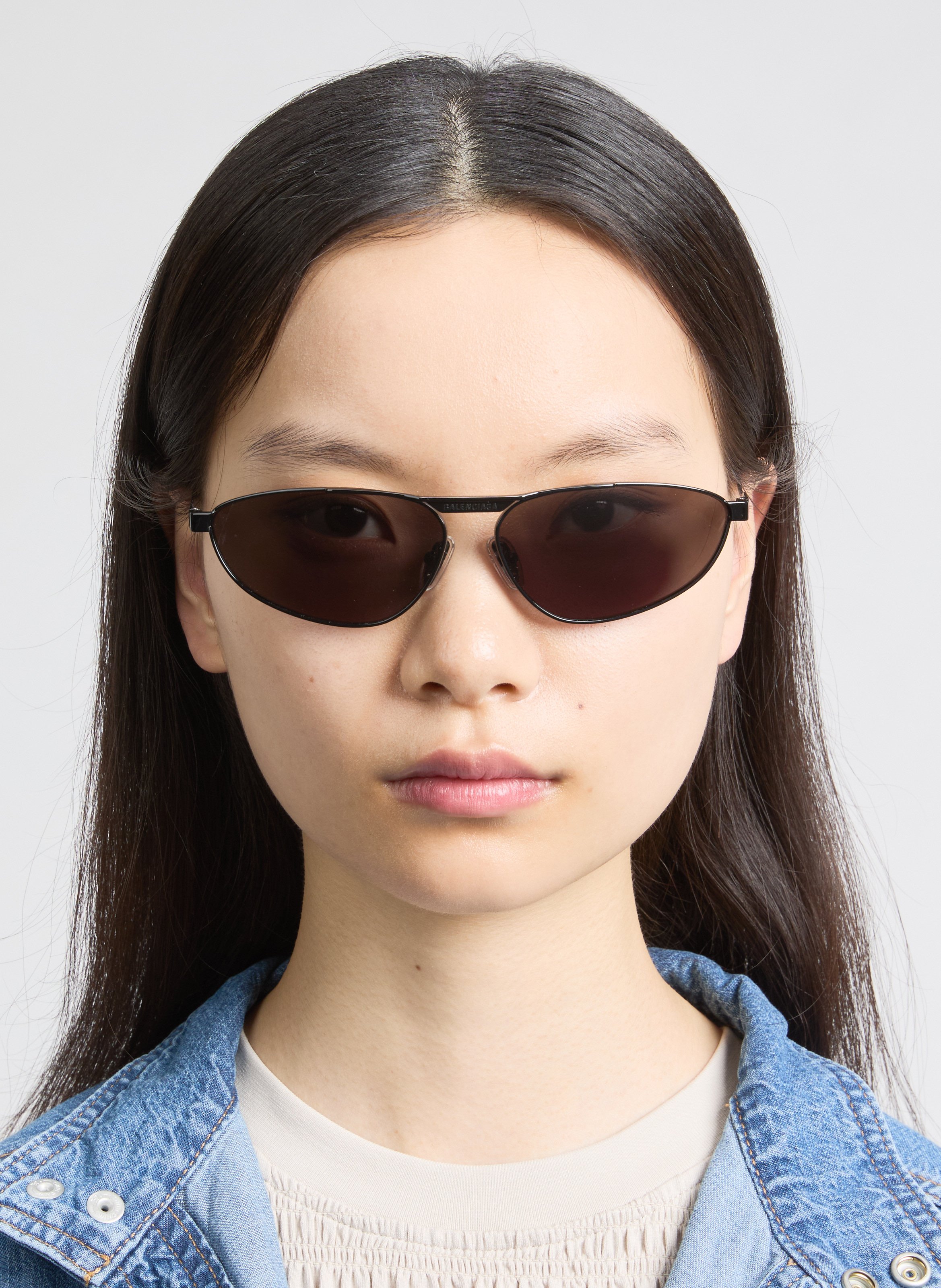 Round Sunglasses BALENCIAGA Black