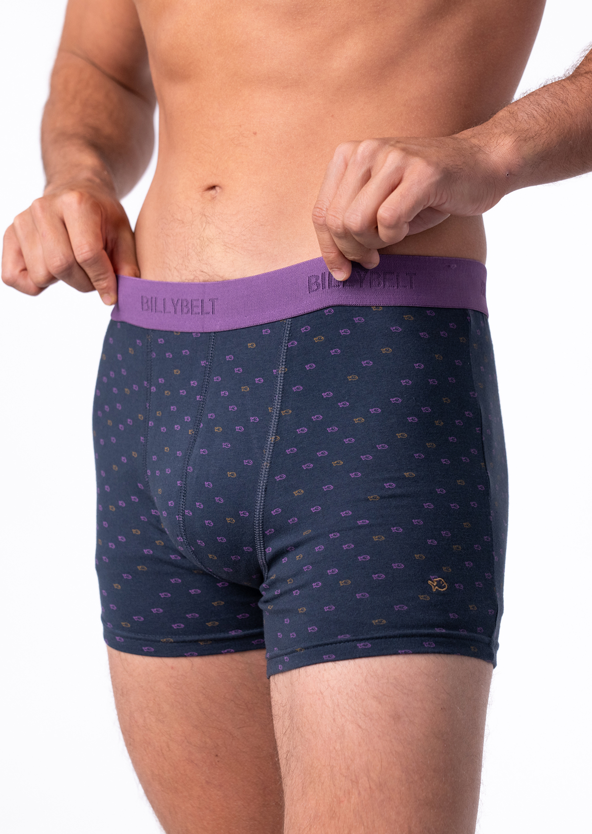 Boxer en coton biologique BILLYBELT Gris