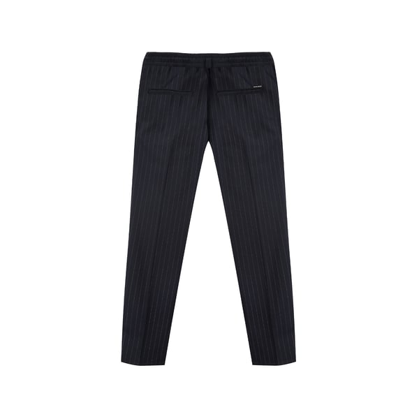 Maison Labiche Pantalon Rayé En Laine Mélangée In Blue