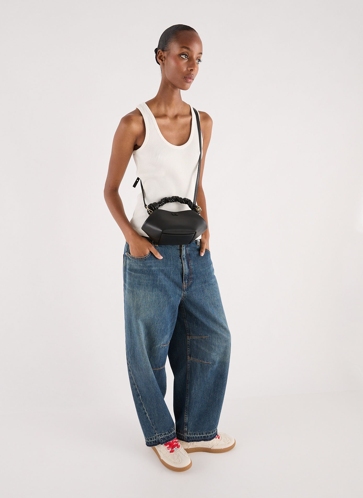 Sac à main Mini Bou  GANNI Noir