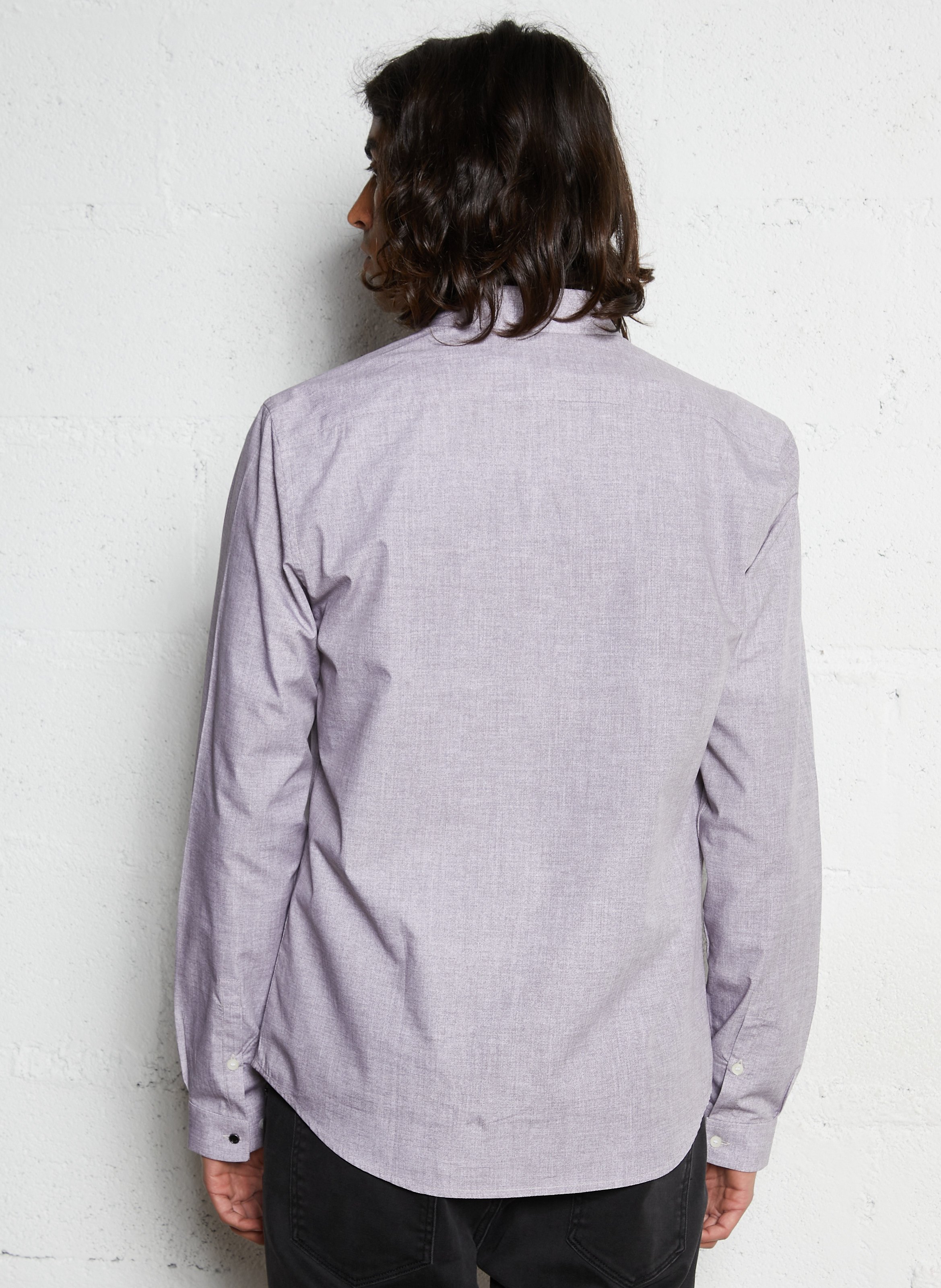 Chemise slim-fit en coton IKKS Violet