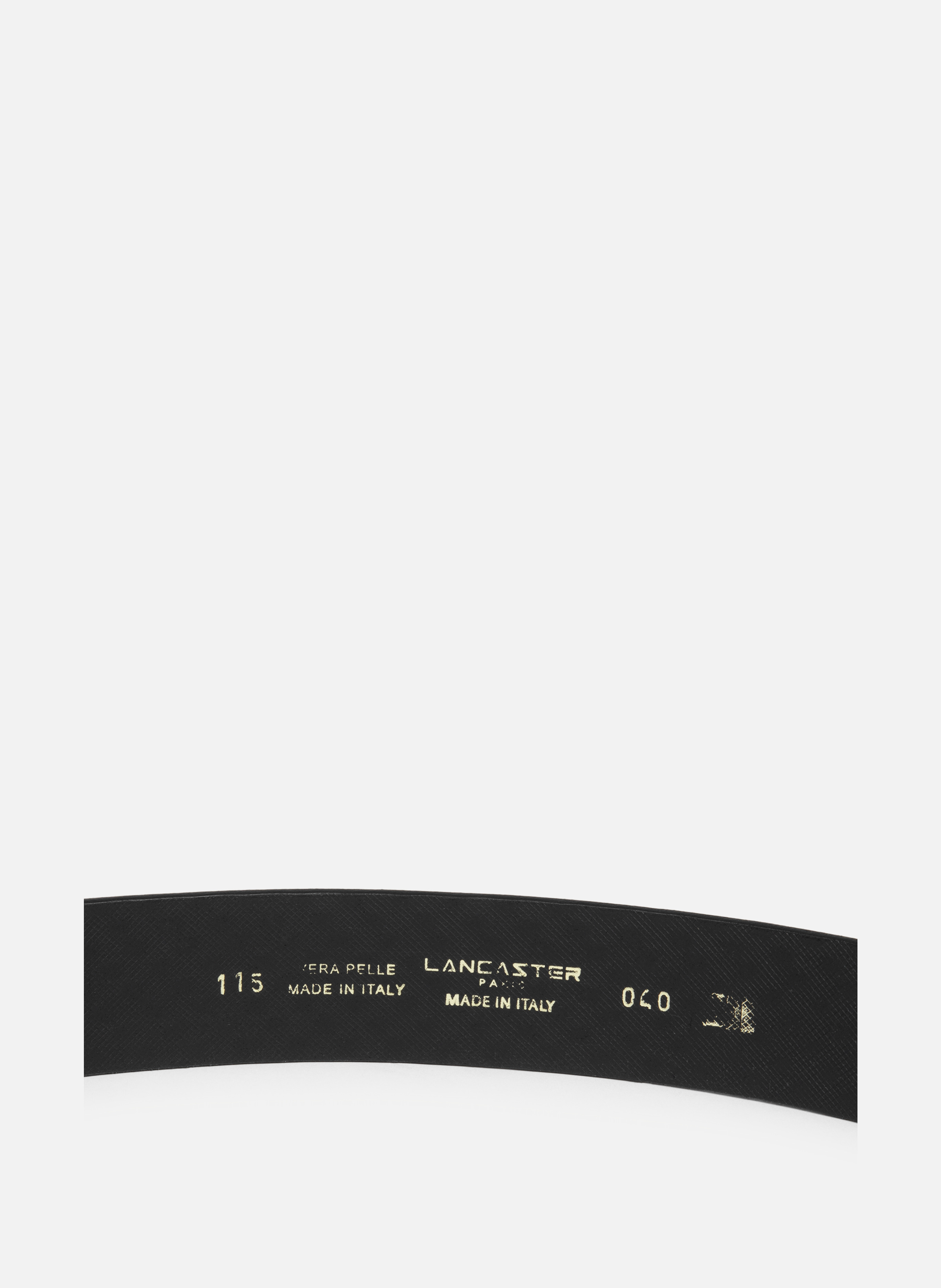 Belt - Ceinture Cuir Végétal Femme LANCASTER Black
