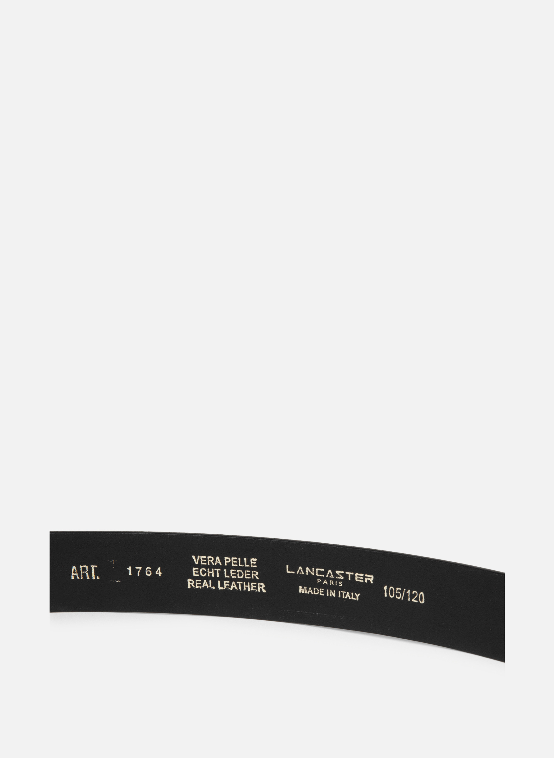 Small belt - Ceinture Glassé Homme LANCASTER Black