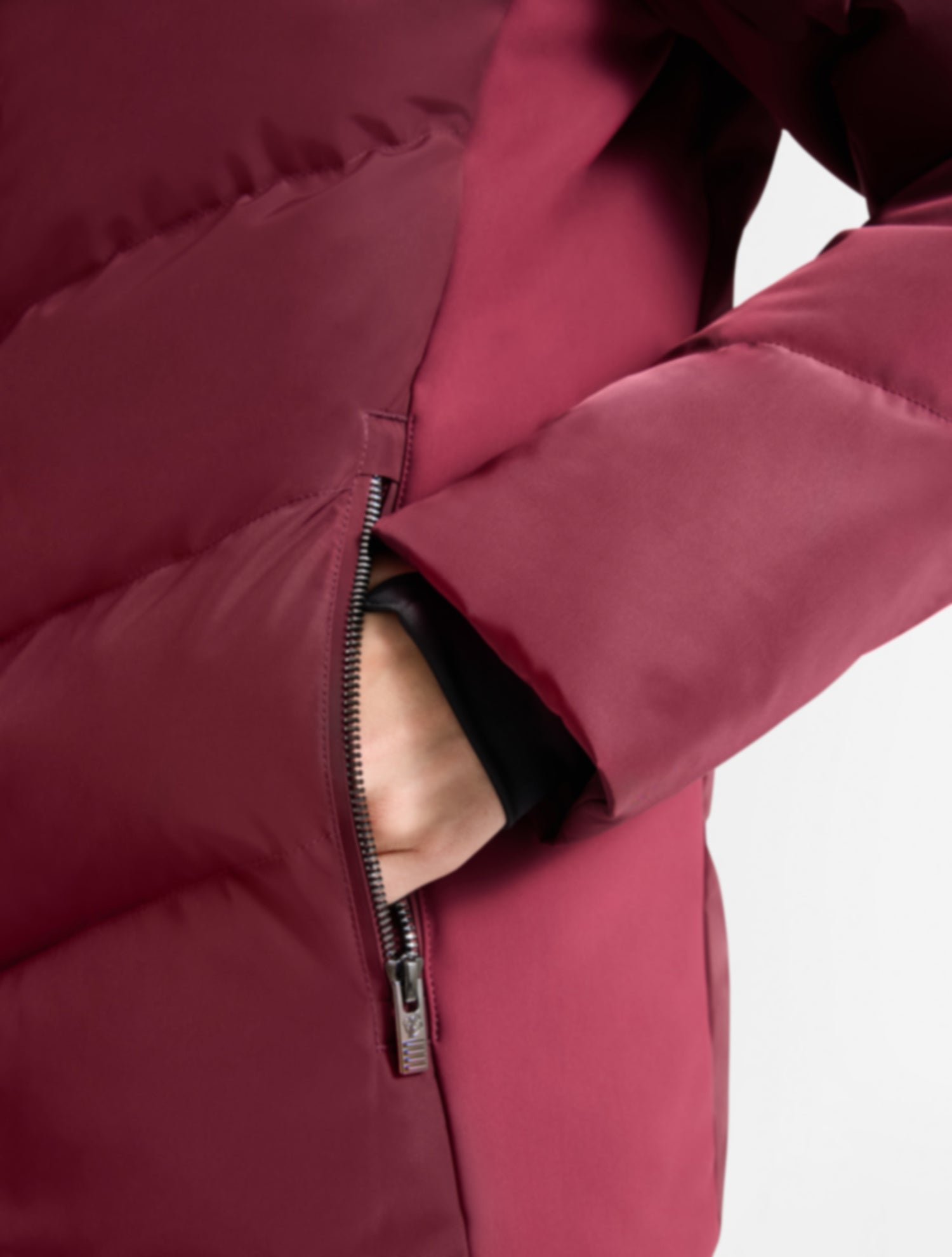 Veste de ski delphine col montant coupe ajustée FUSALP Rouge