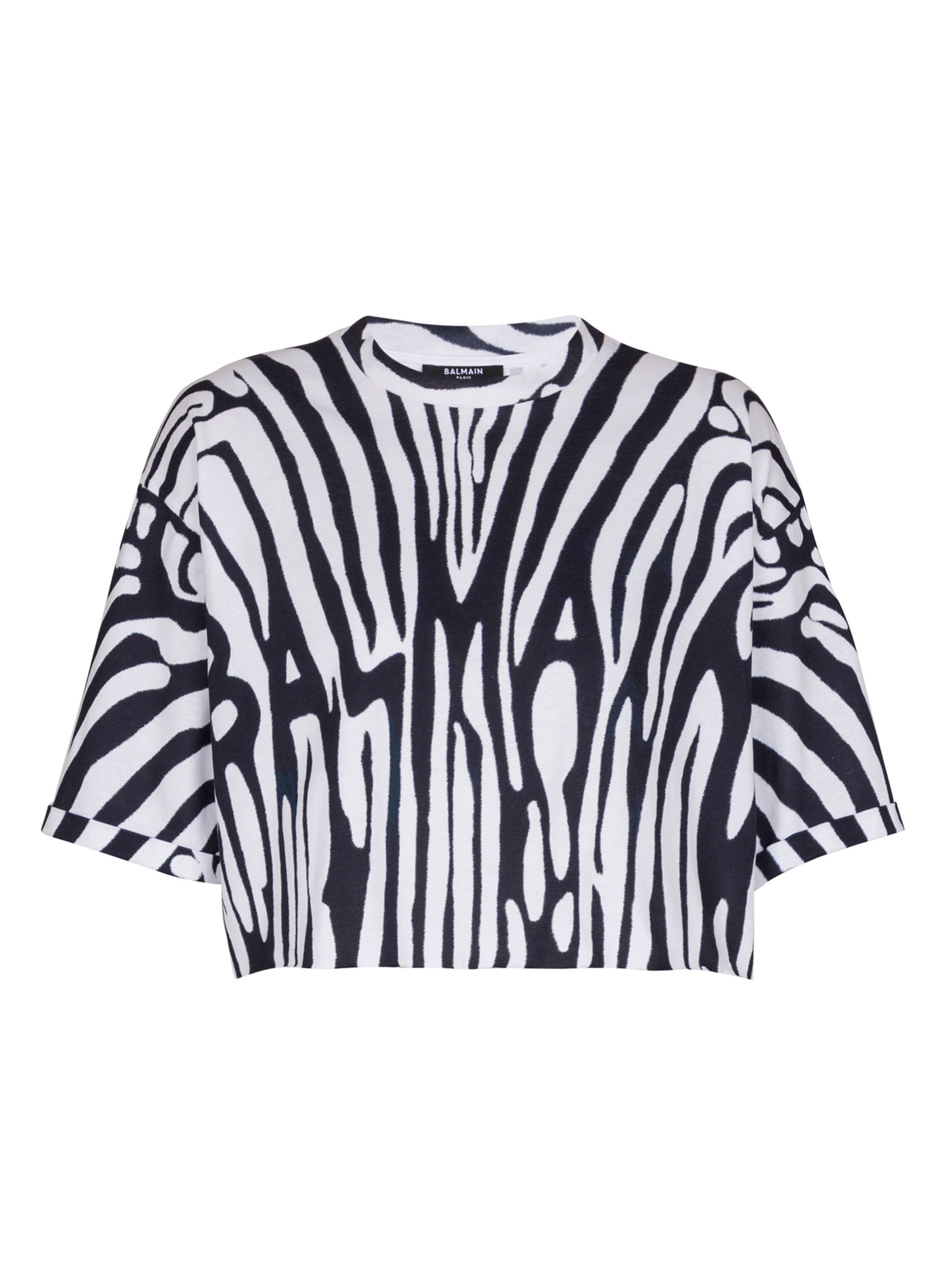 T-shirt balmain zébrée BALMAIN Blanc