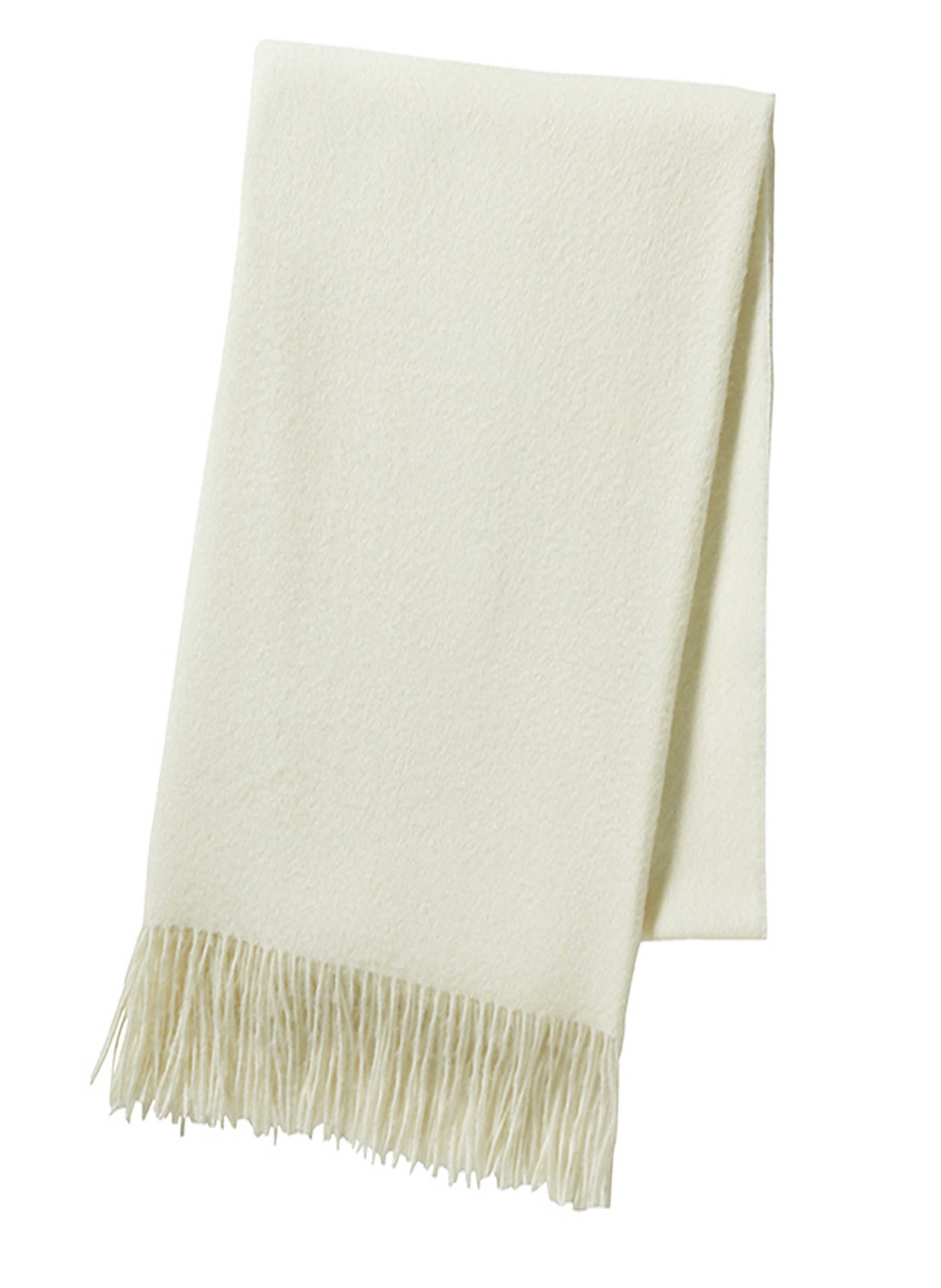 Plaid uni en alpaga, nomade ALEXANDRE TURPAULT Beige