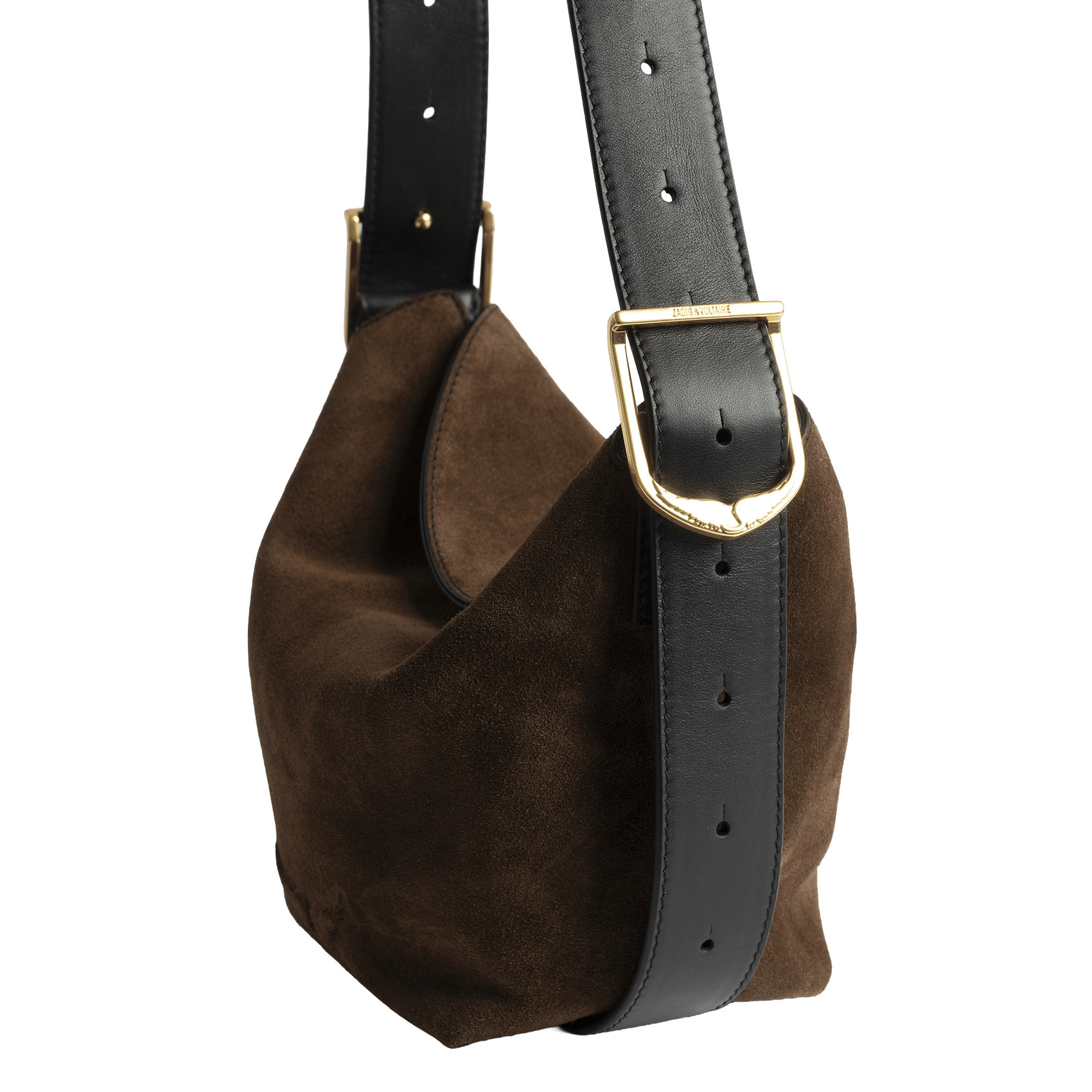 Sac porté épaule en cuir baby jane ZADIG&VOLTAIRE Marron