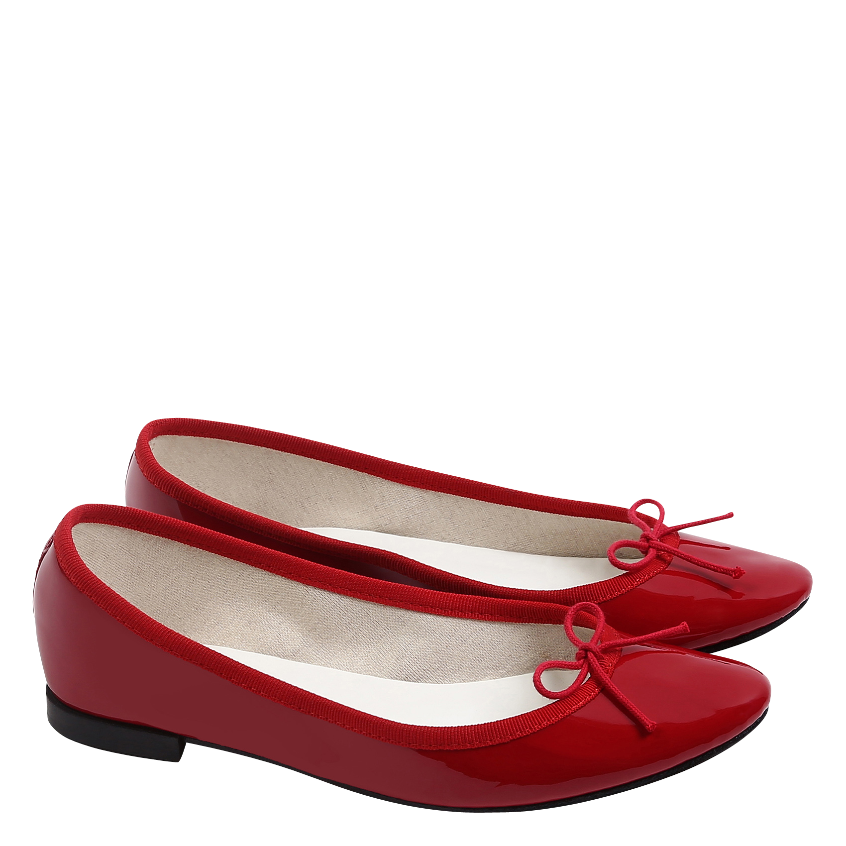 Ballerines vernies en cuir vernis cendrillon REPETTO Rouge