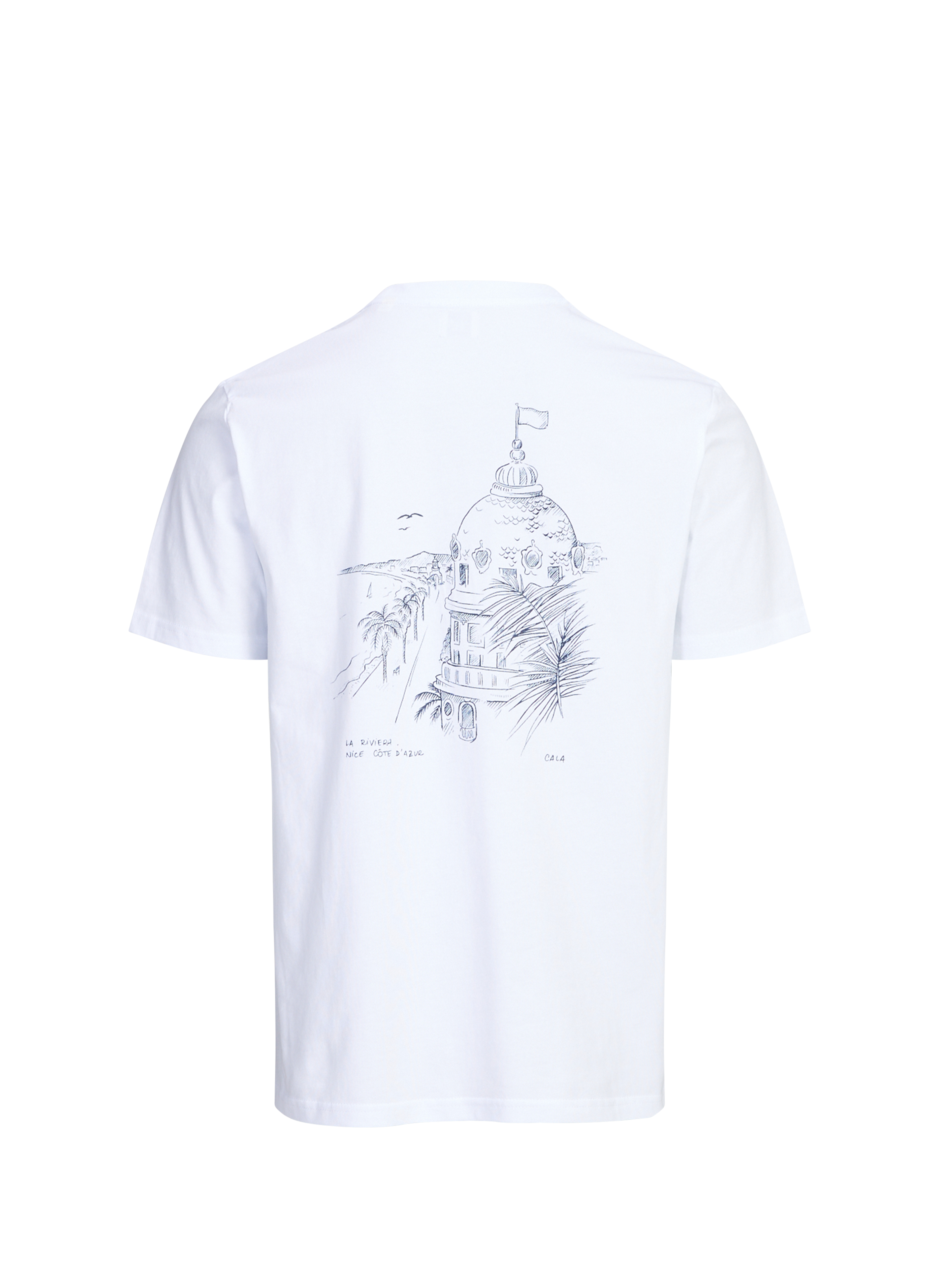 Cotton round-neck T-shirt 1789 CALA White