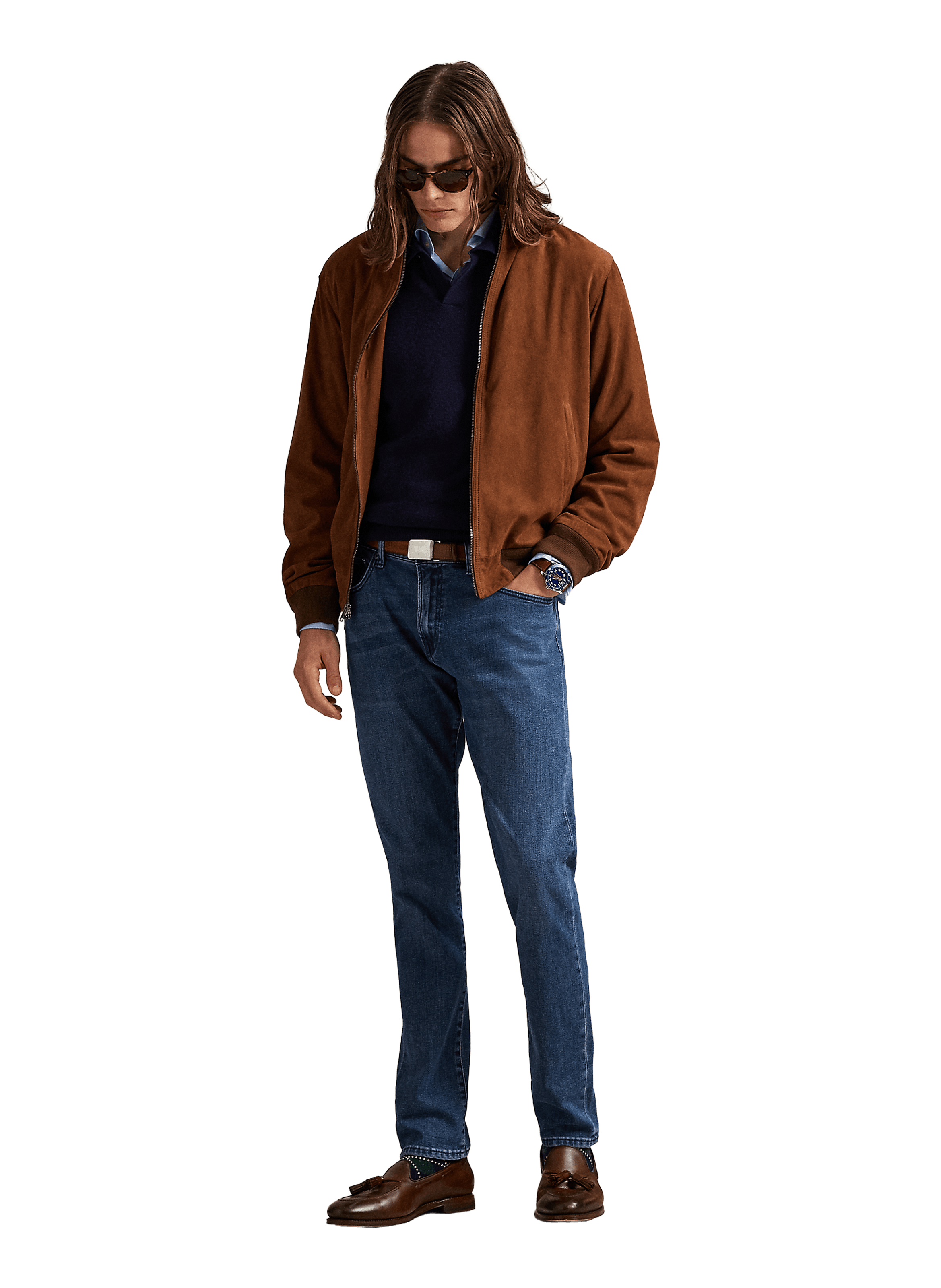 Straight cut jeans in blended cotton POLO RALPH LAUREN Blue