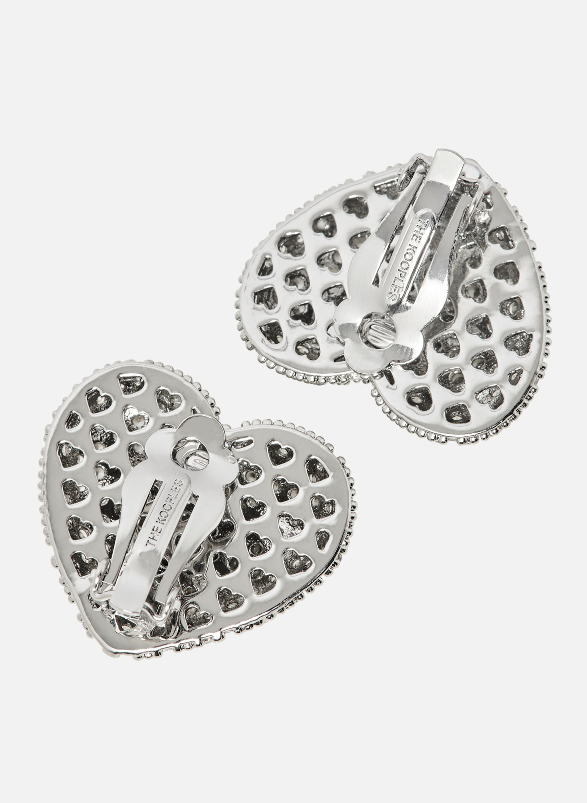 Boucles d'oreilles à clip Gris