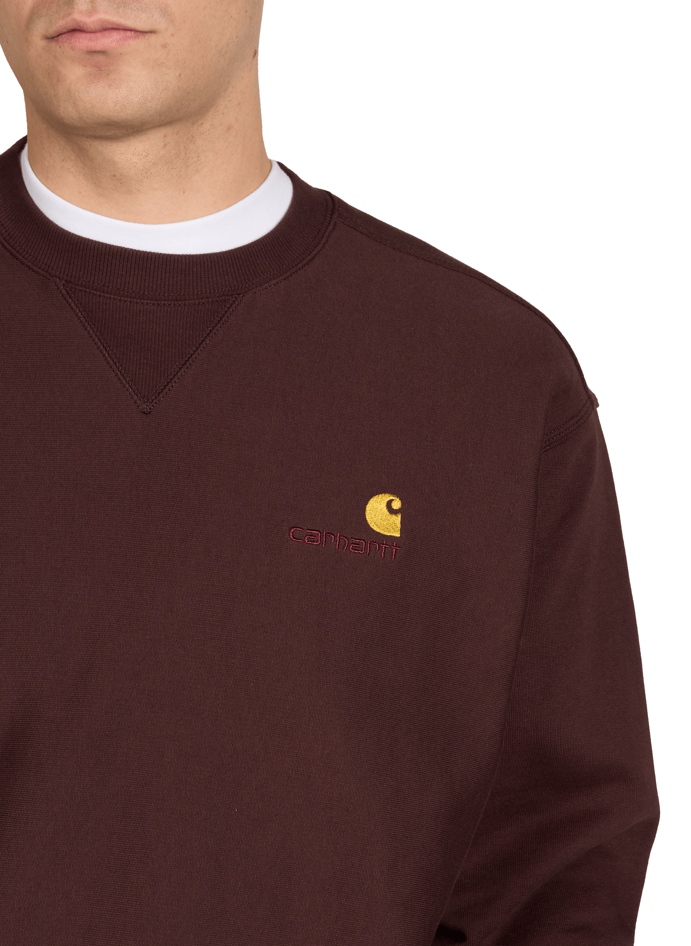 Loose-fitting cotton-blend sweatshirt CARHARTT WIP Brown