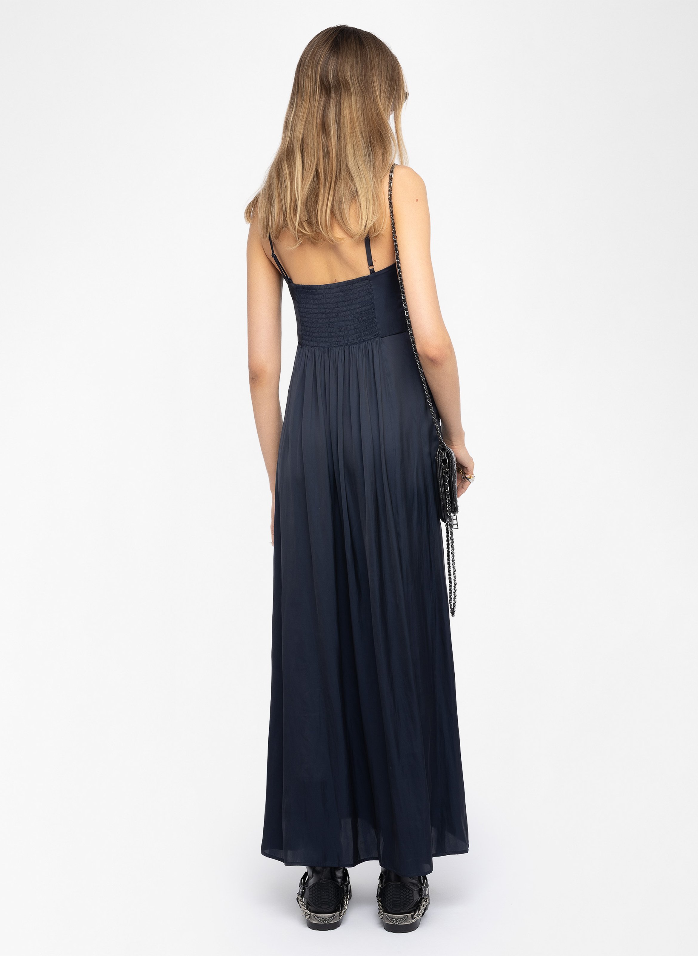 Robe longue ample fluide rippie ZADIG&VOLTAIRE Bleu