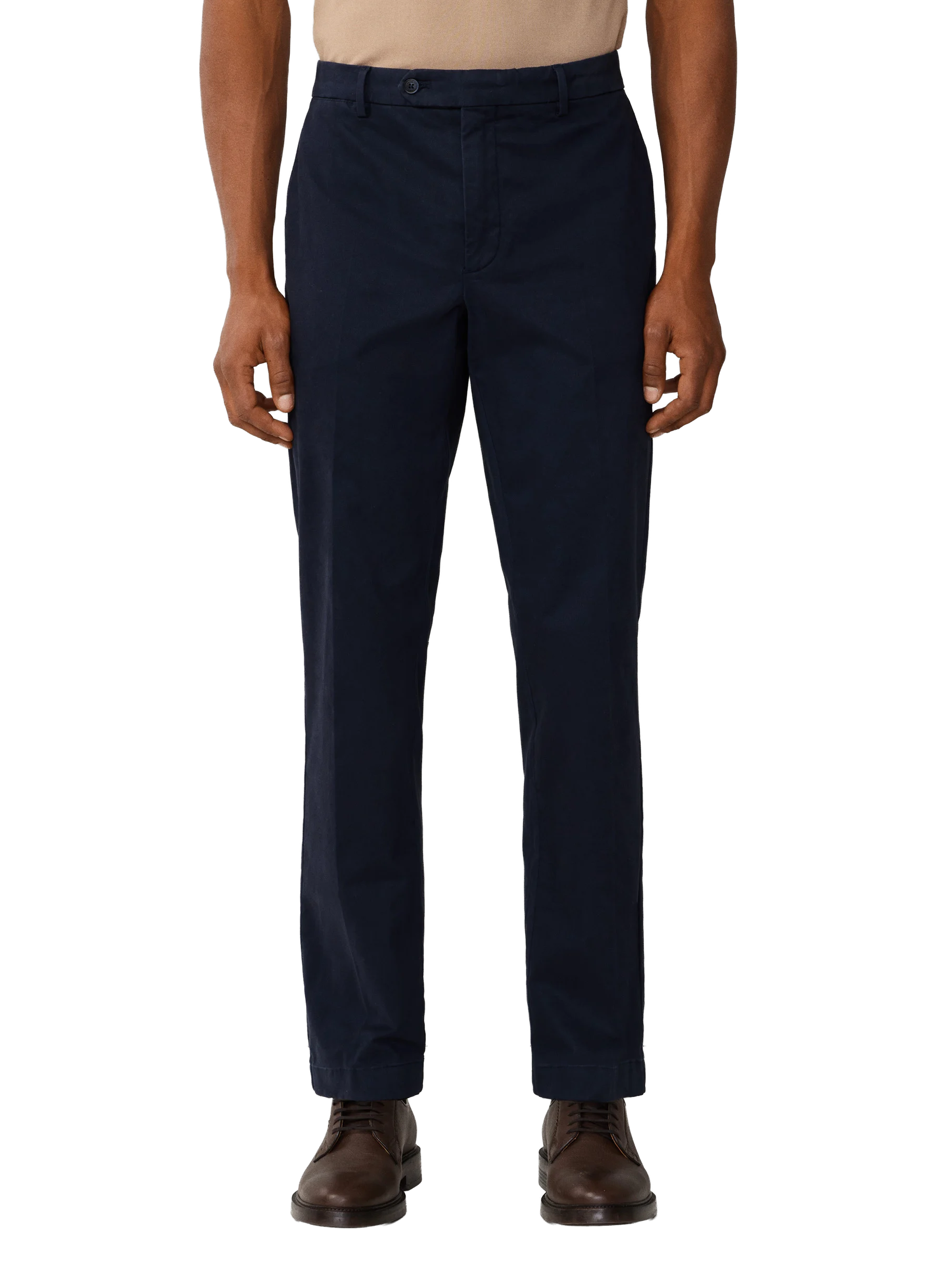 Pantalon chino en coton mélangé HACKETT Bleu