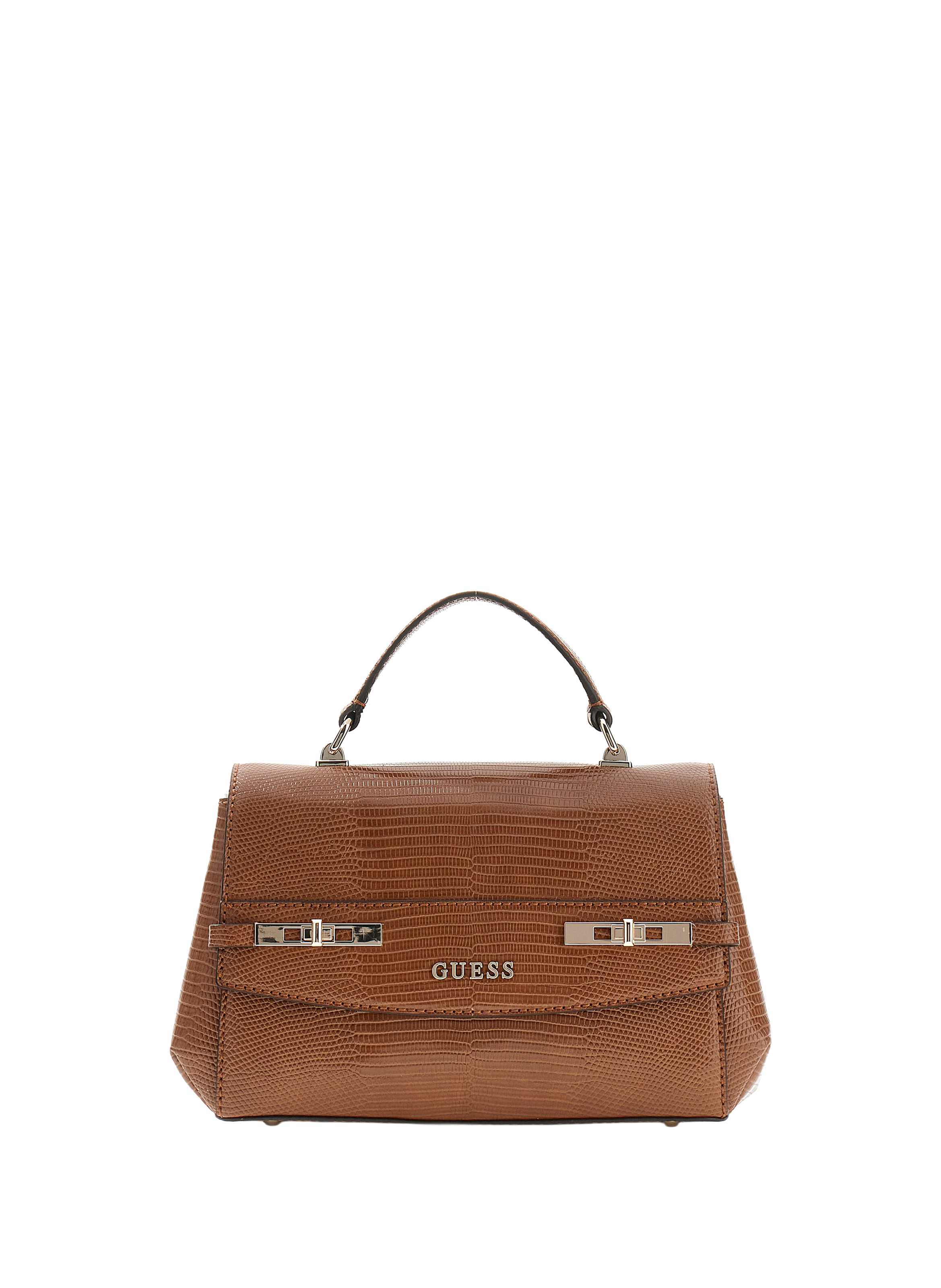 Sac à main texturé Melinda GUESS Marron
