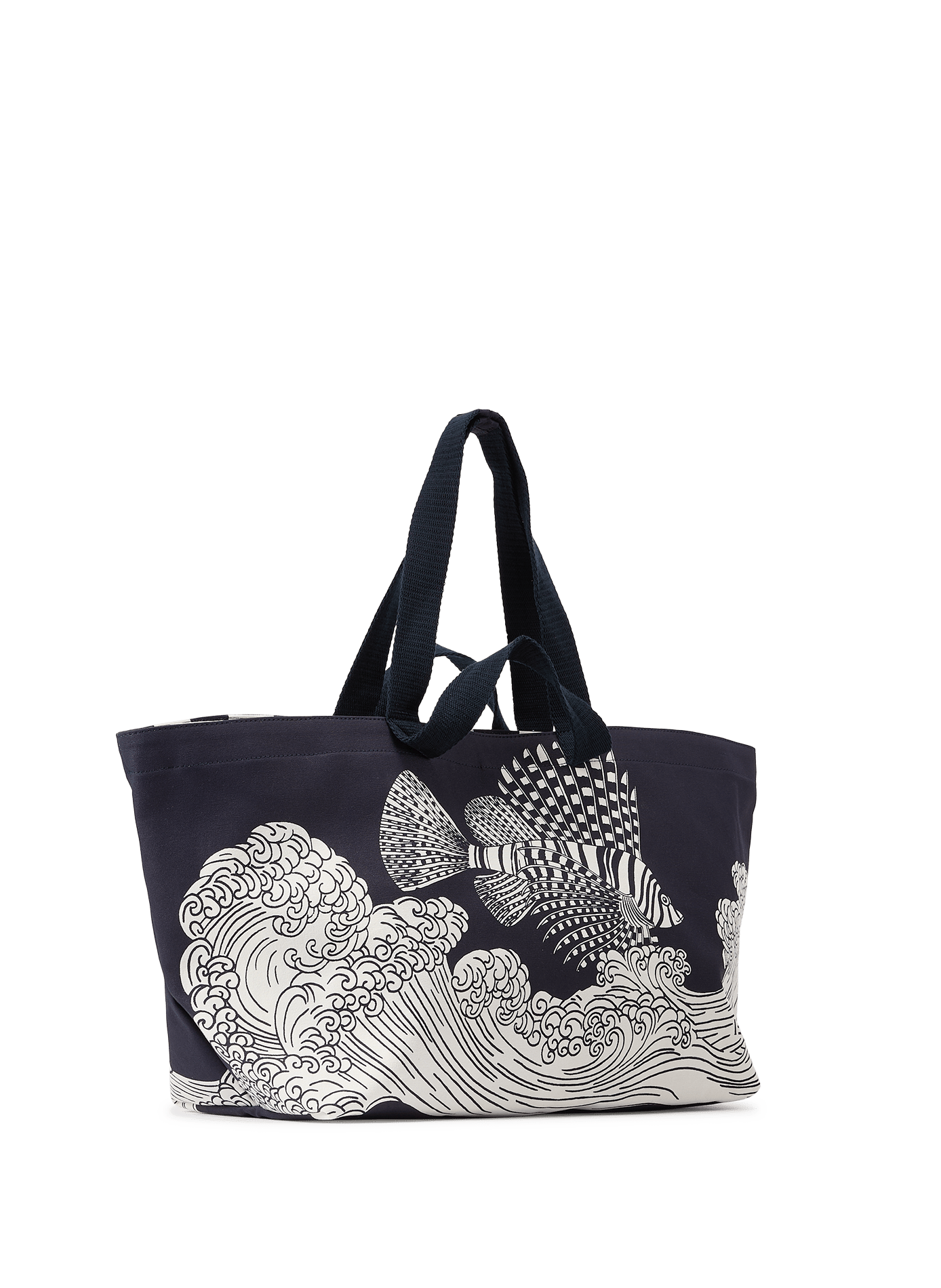 Cotton beach bag INOUITOOSH Blue