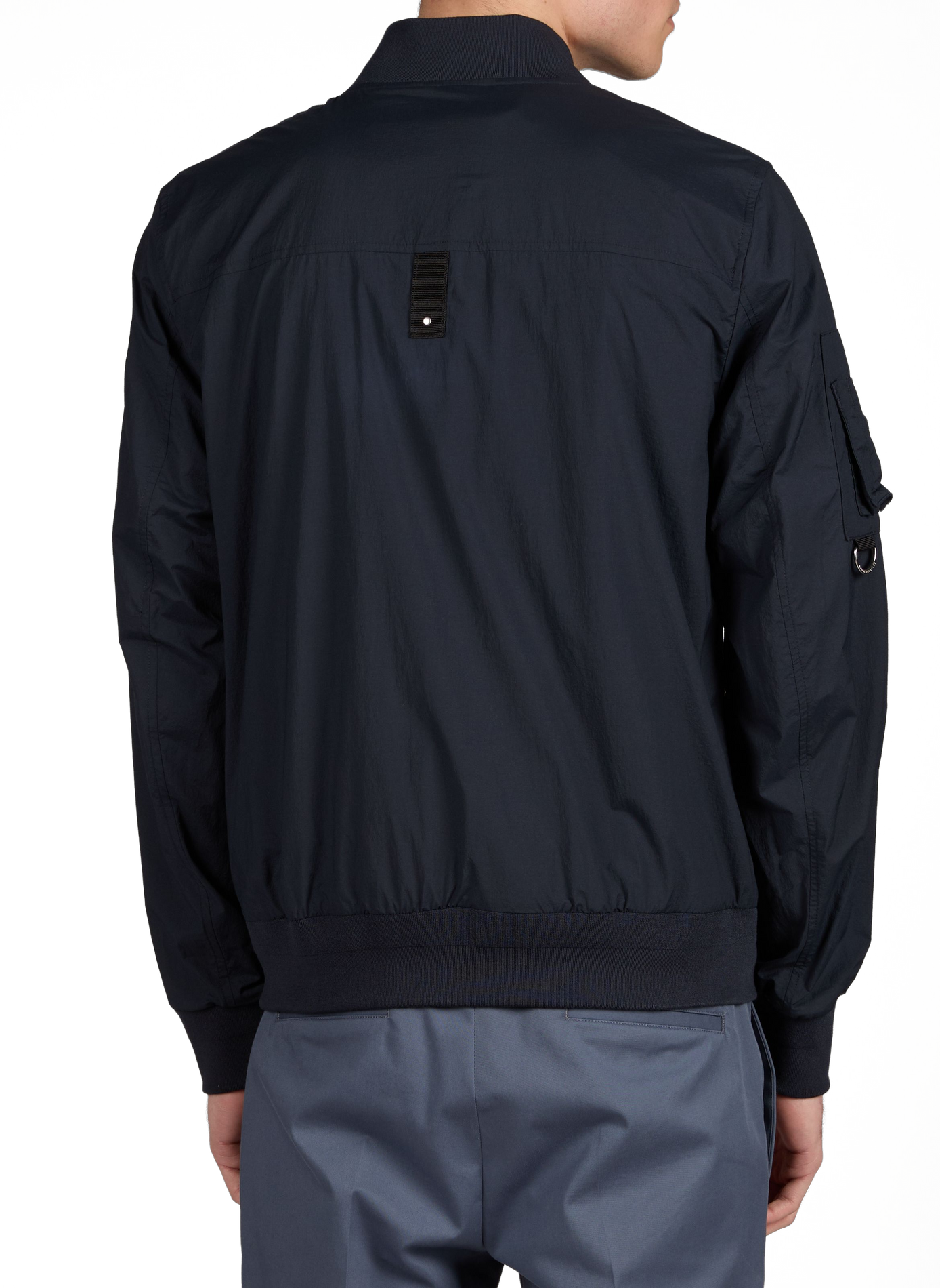 Courville straight bomber jacket in blended cotton MOOSE KNUCKLES Blue