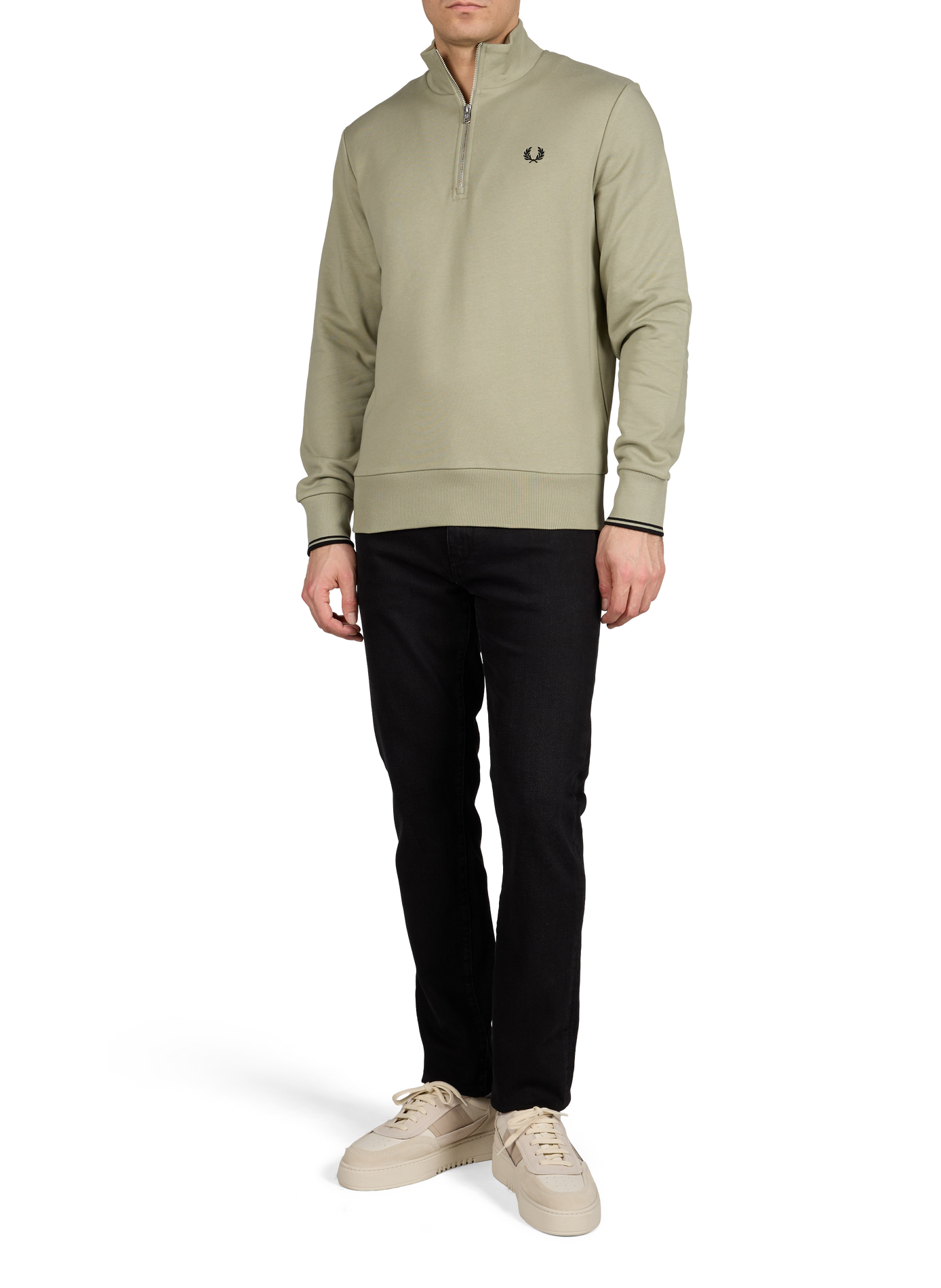 Jean droit en coton mélangé NOTIFY Noir