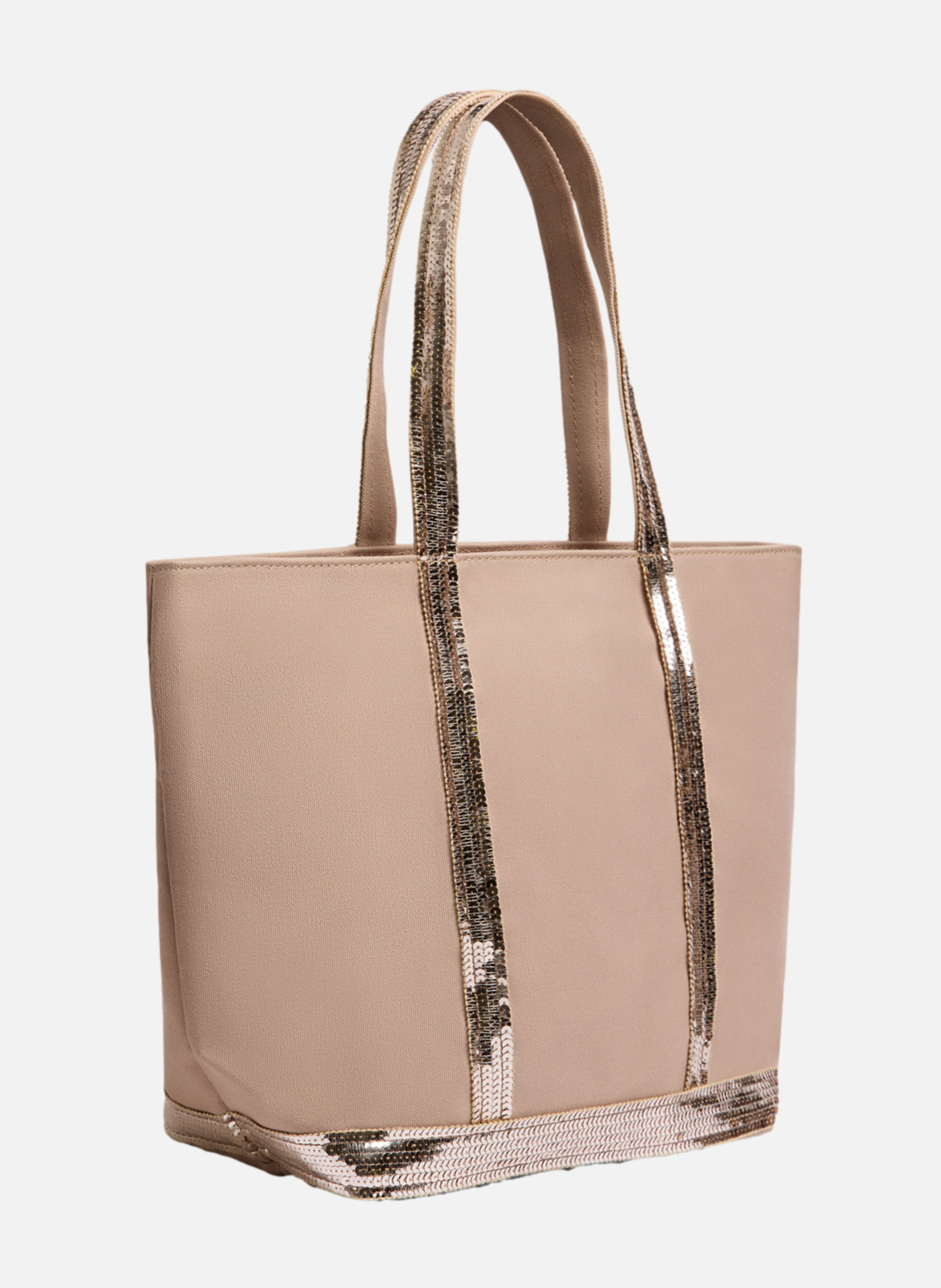 Cabas m zippé en toile VANESSA BRUNO Marron