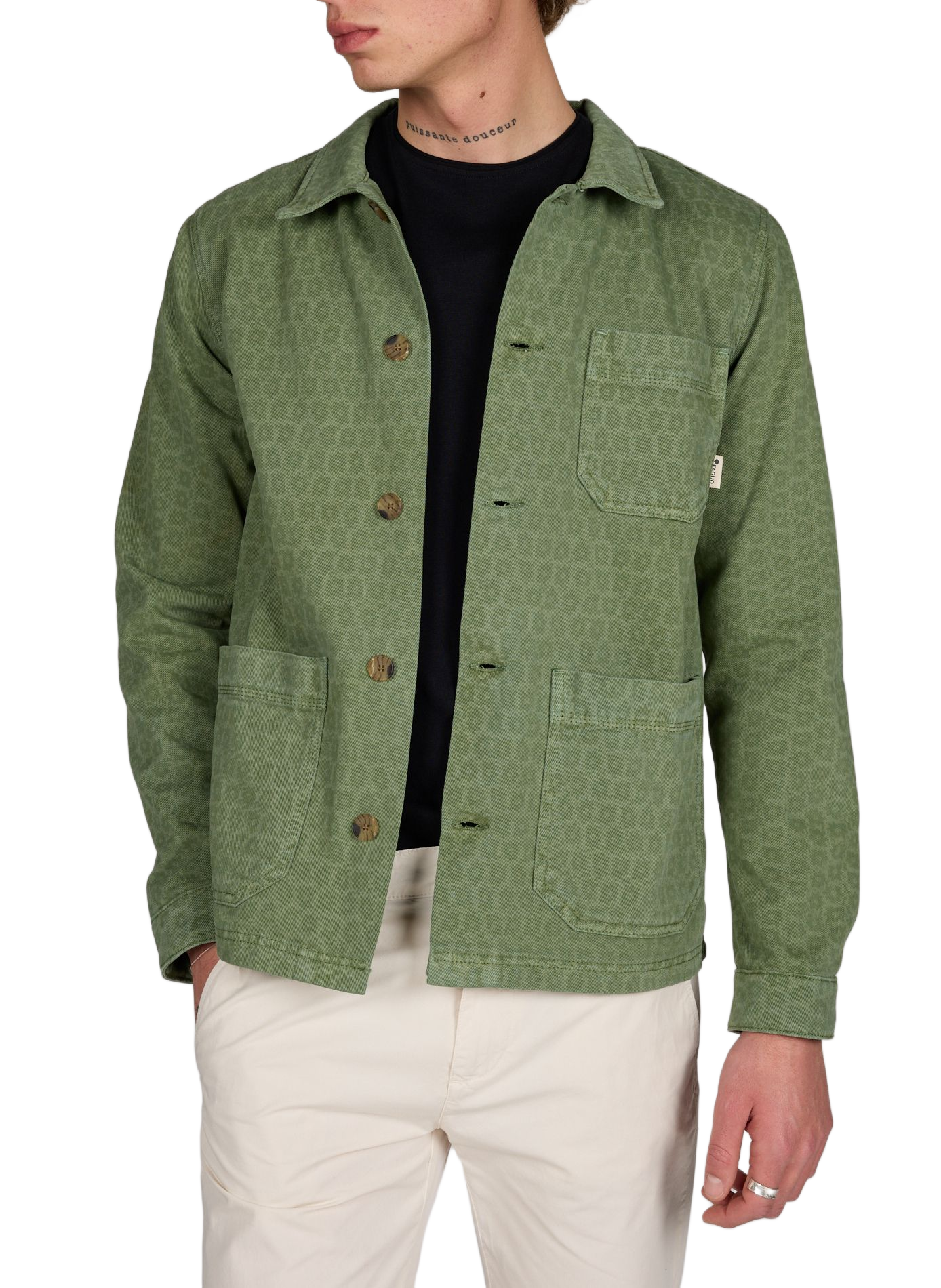 Veste légère Lorge en coton FAGUO Vert