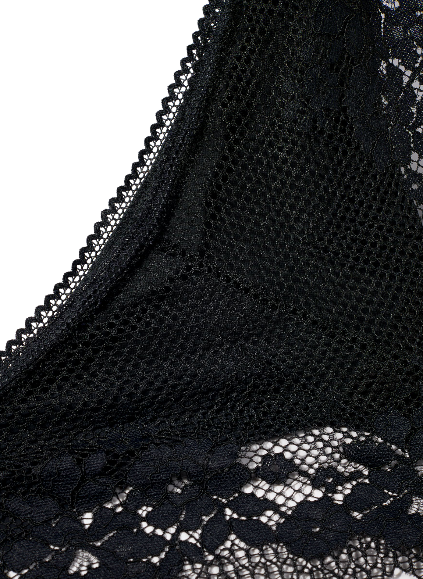 Lace culottes with scalloped edges PASSIONATA Black