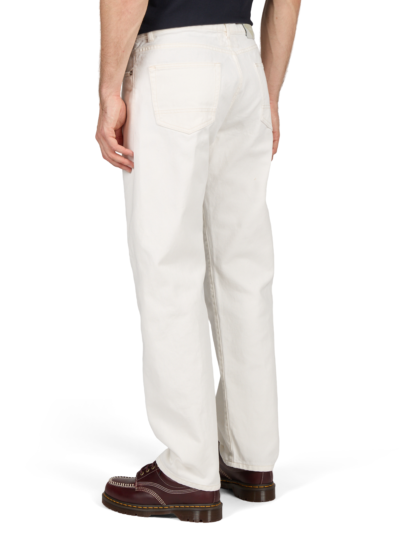 Straight leg cotton denim jeans CP COMPANY White