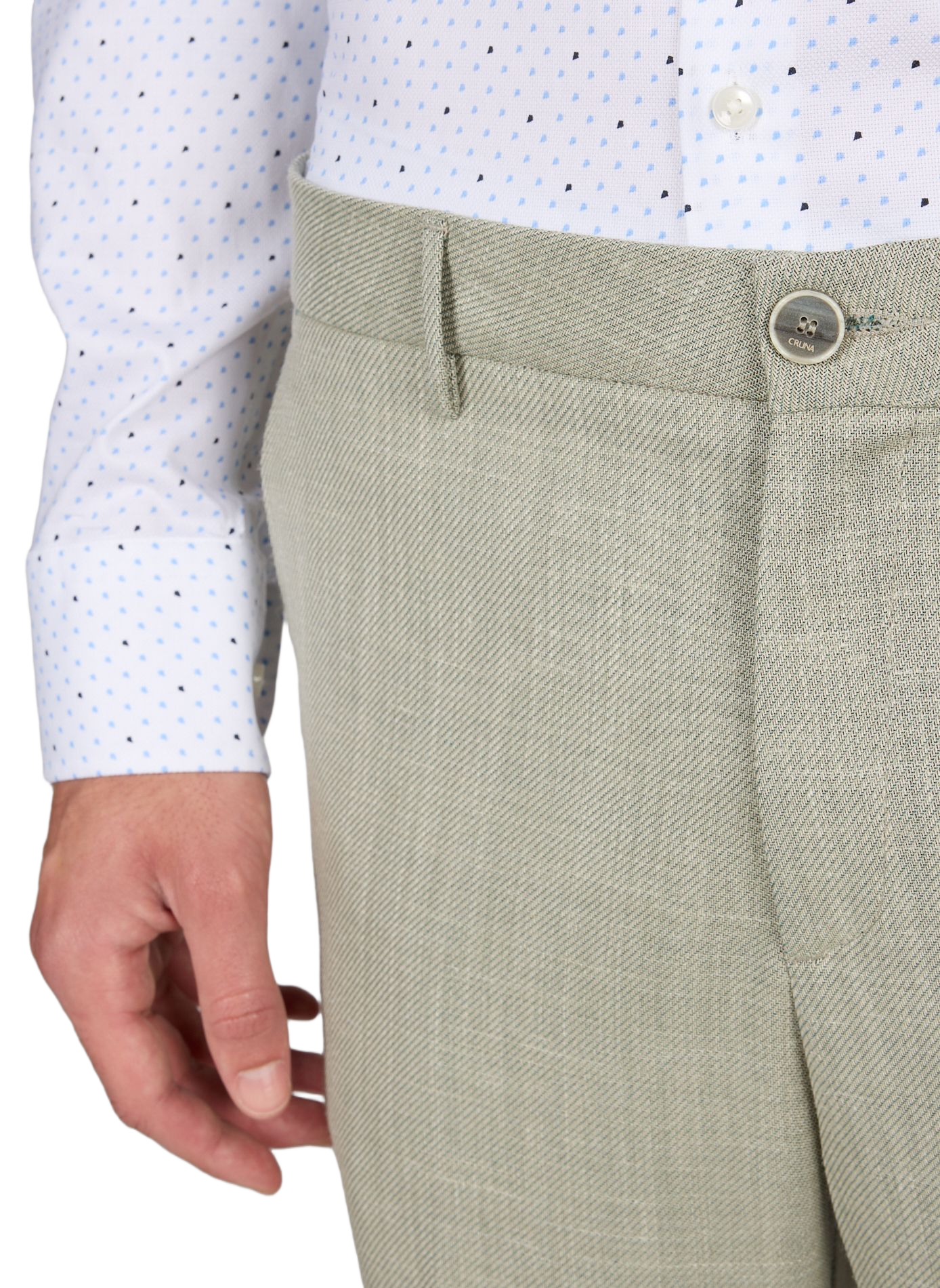 HANK patterned shirt BOSS White