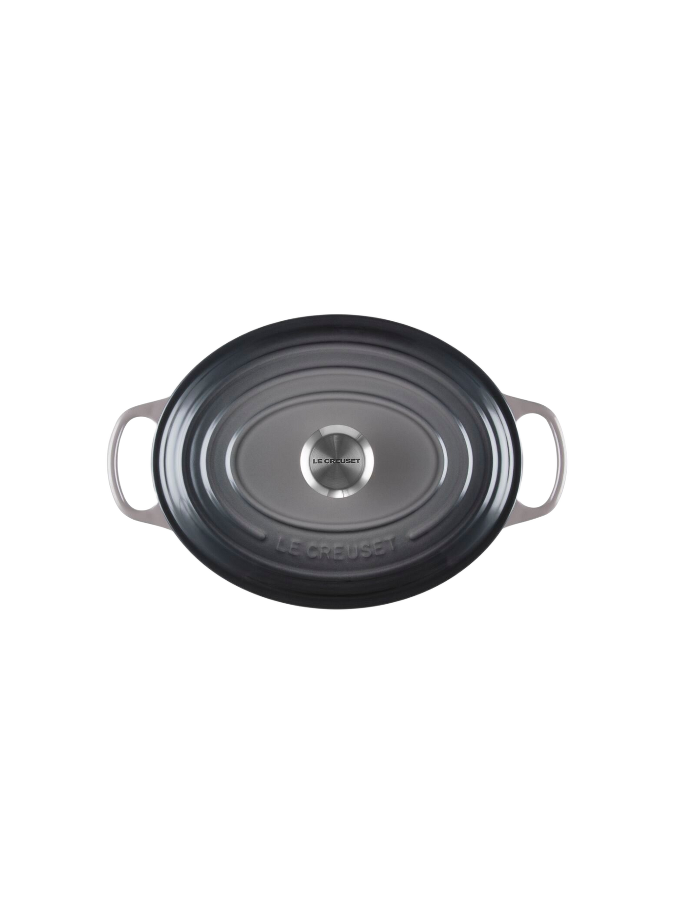 Ovale gusseiserner Schmortopf mit Emaillebeschichtung LE CREUSET Grau