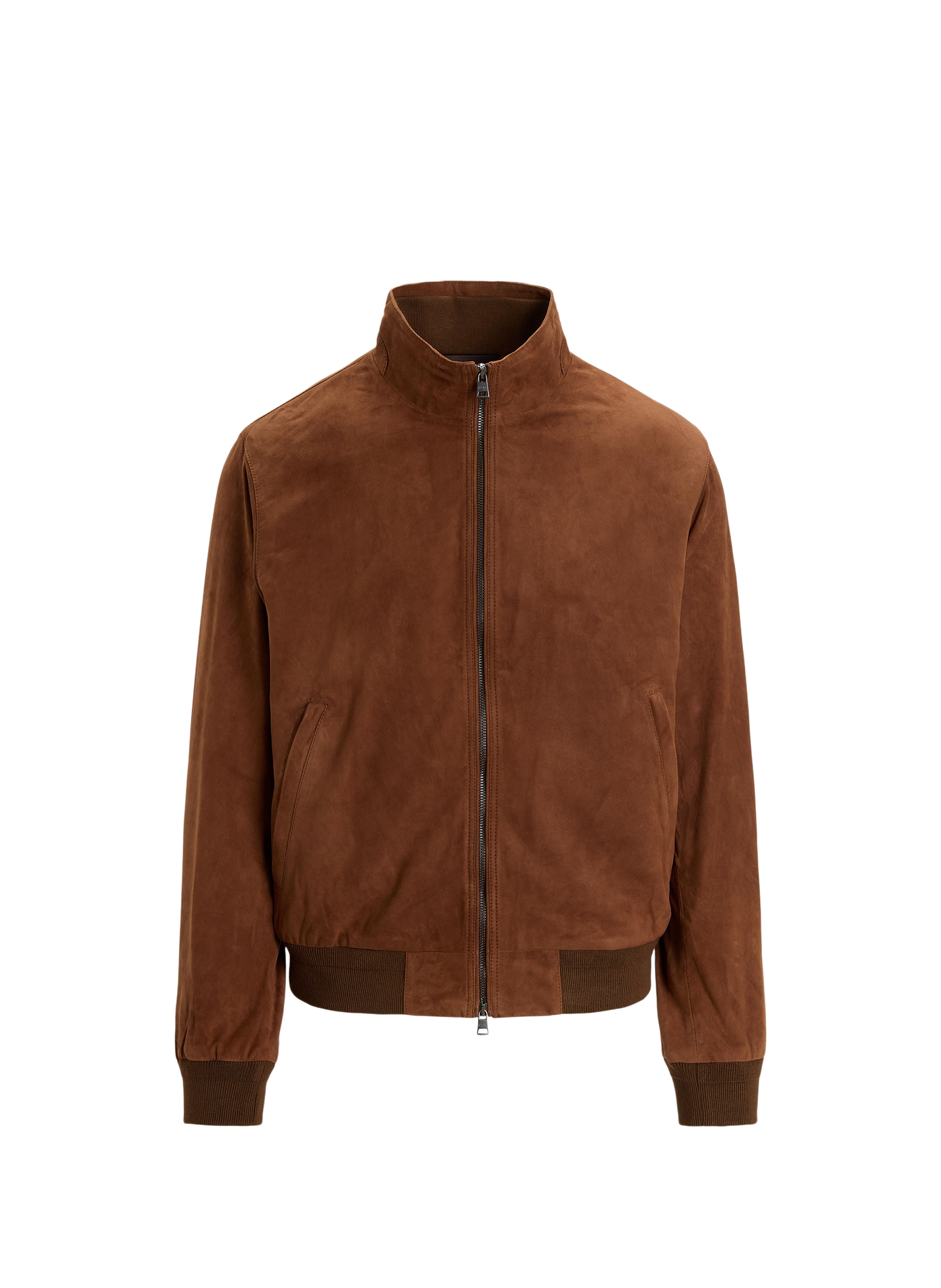 Veste col montant en cuir POLO RALPH LAUREN Beige