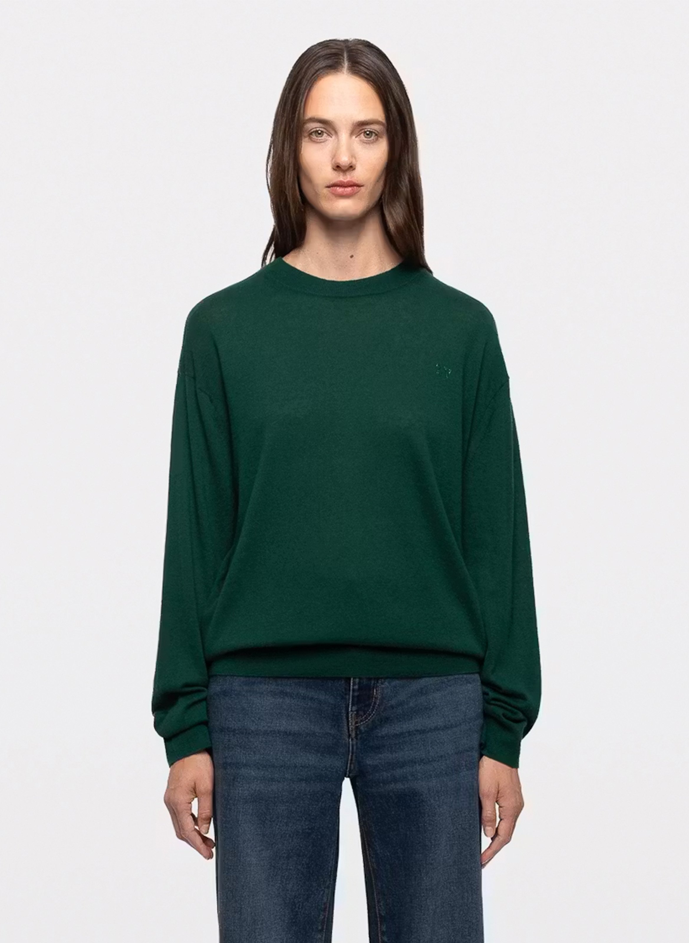 Pull droit uni en cachemire swyna ZADIG&VOLTAIRE Vert