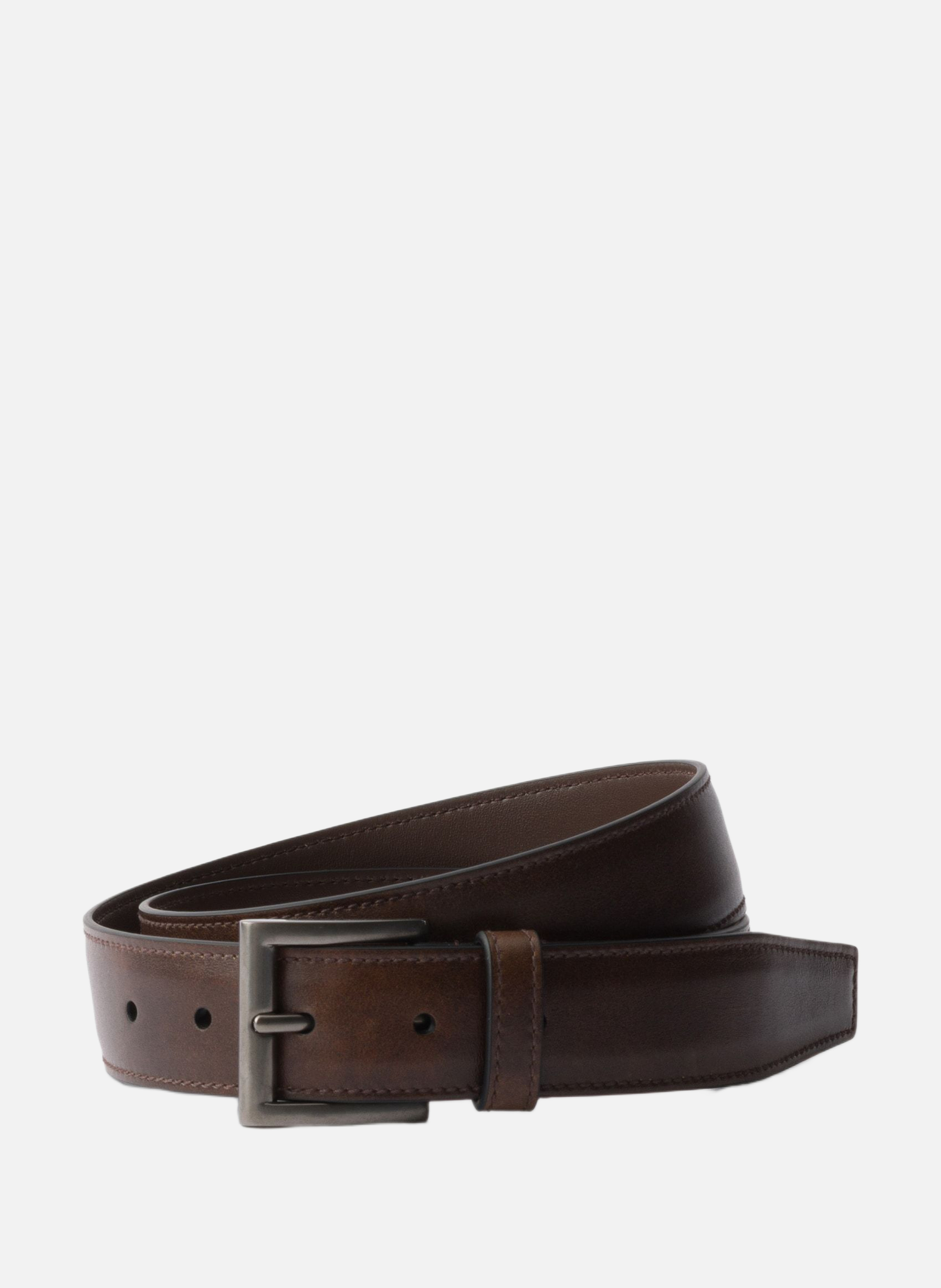 Ceinture en cuir PRADA Marron