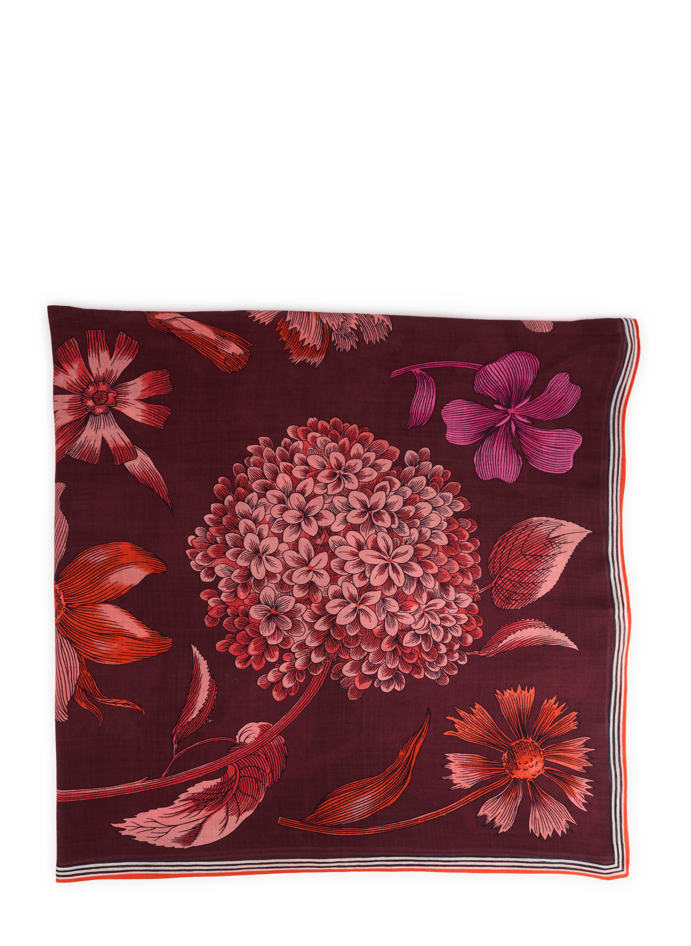 Printed wool GUSTAV scarf INOUI EDITIONS Red