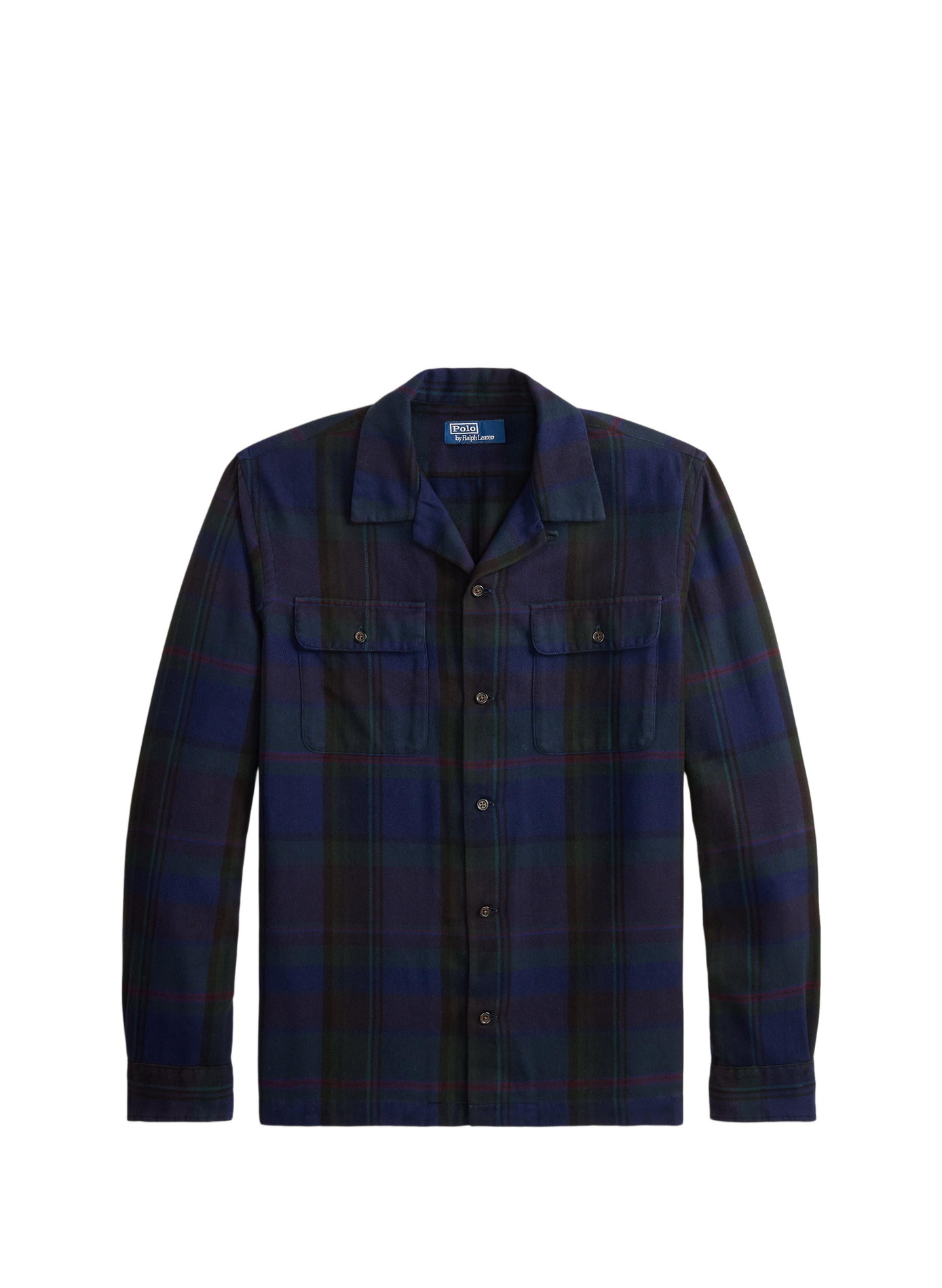 Surchemise droit col classique à carreaux en coton POLO RALPH LAUREN Vert