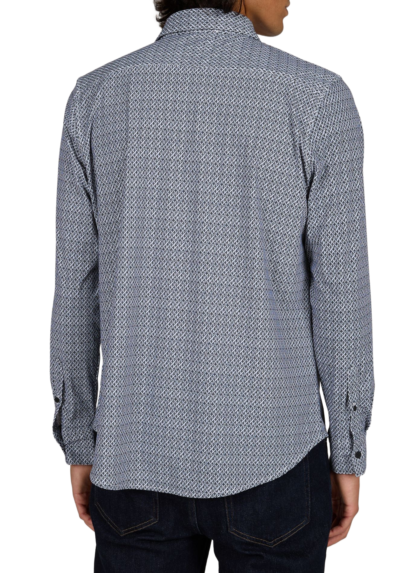 Straight striped shirt by Jean Murcie 1789 CALA Black