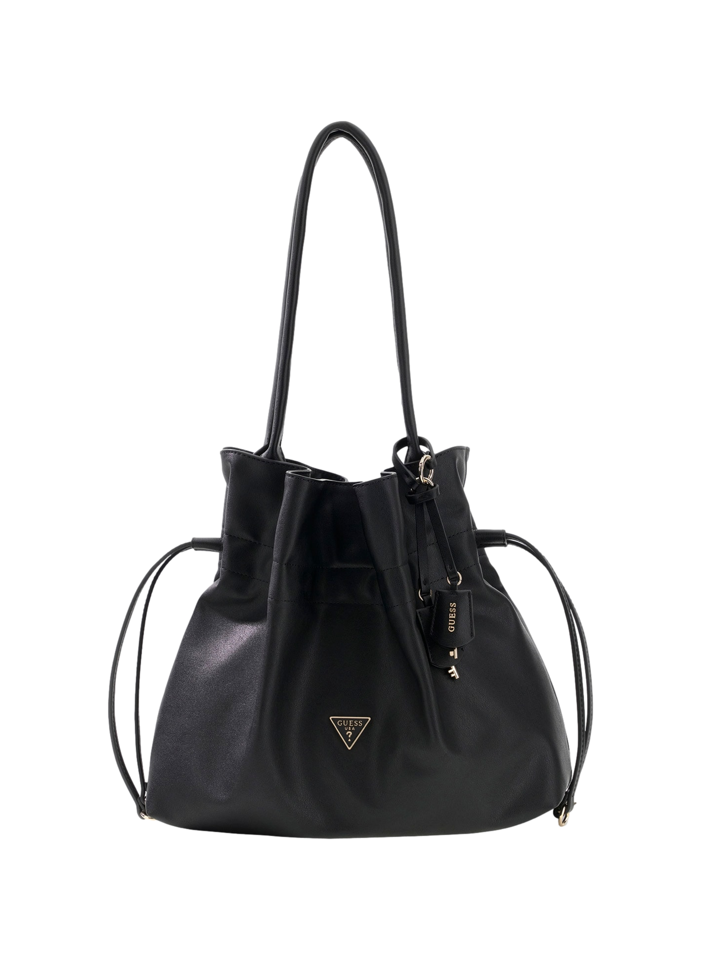 Sac Tote Karima à logo GUESS Zwart