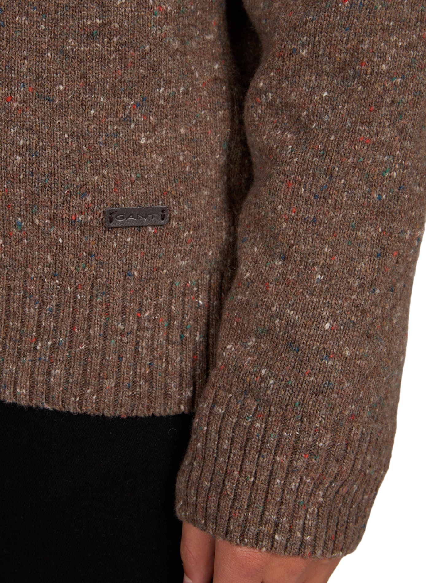 Pull droit en laine mélangée GANT Marron