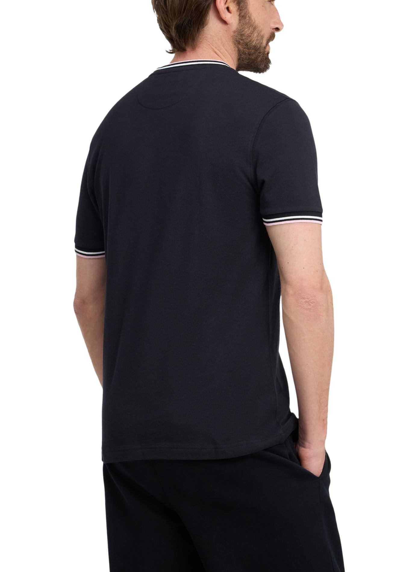 Tee-shirt col rond en coton | Zwart EDEN PARK Heren