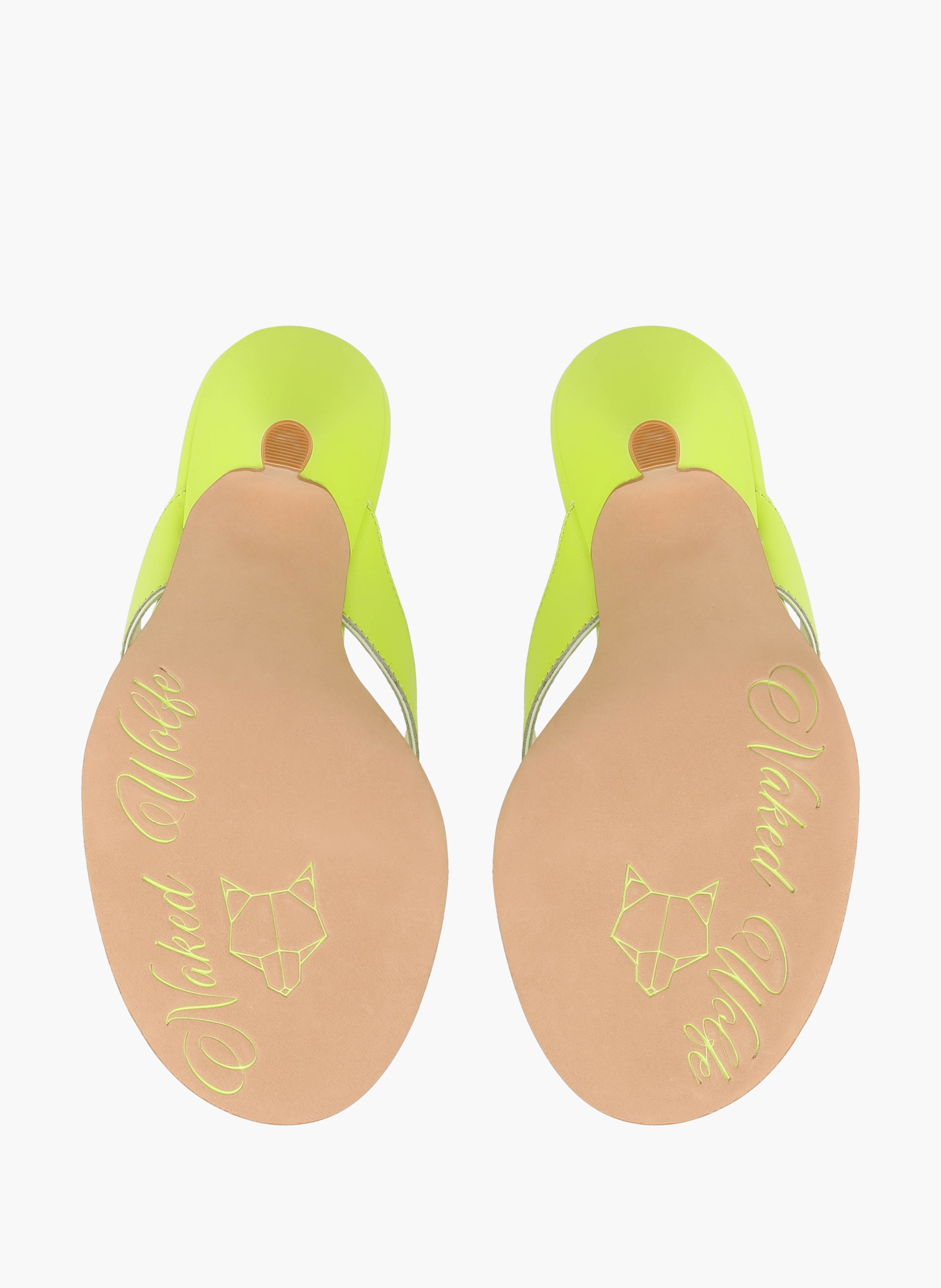 Chaussures à talons martine en cuir | Jaune NAKED WOLFE Femme