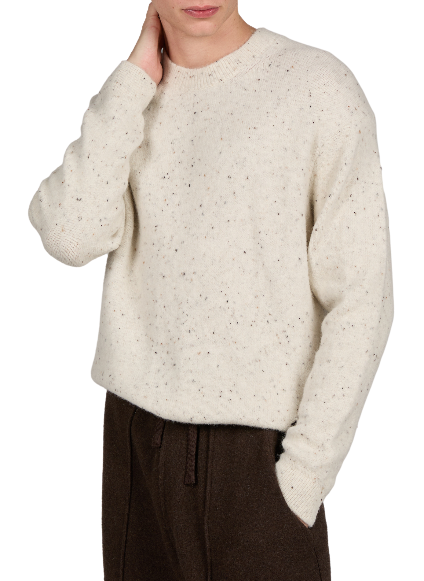 Straight wool blend sweater MAISON KITSUNÉ White