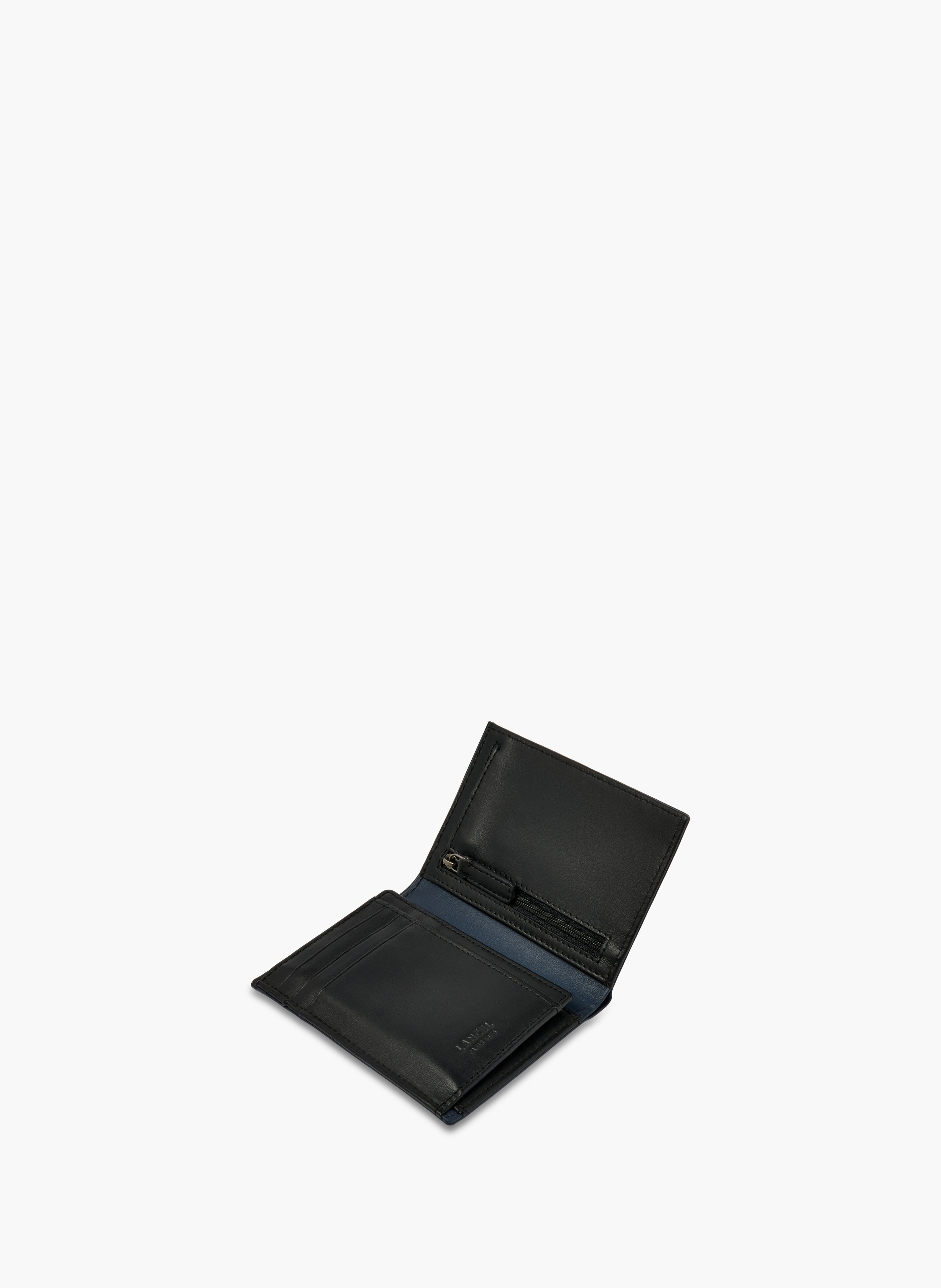 Portefeuille européen léon de lancel en cuir LANCEL Bleu
