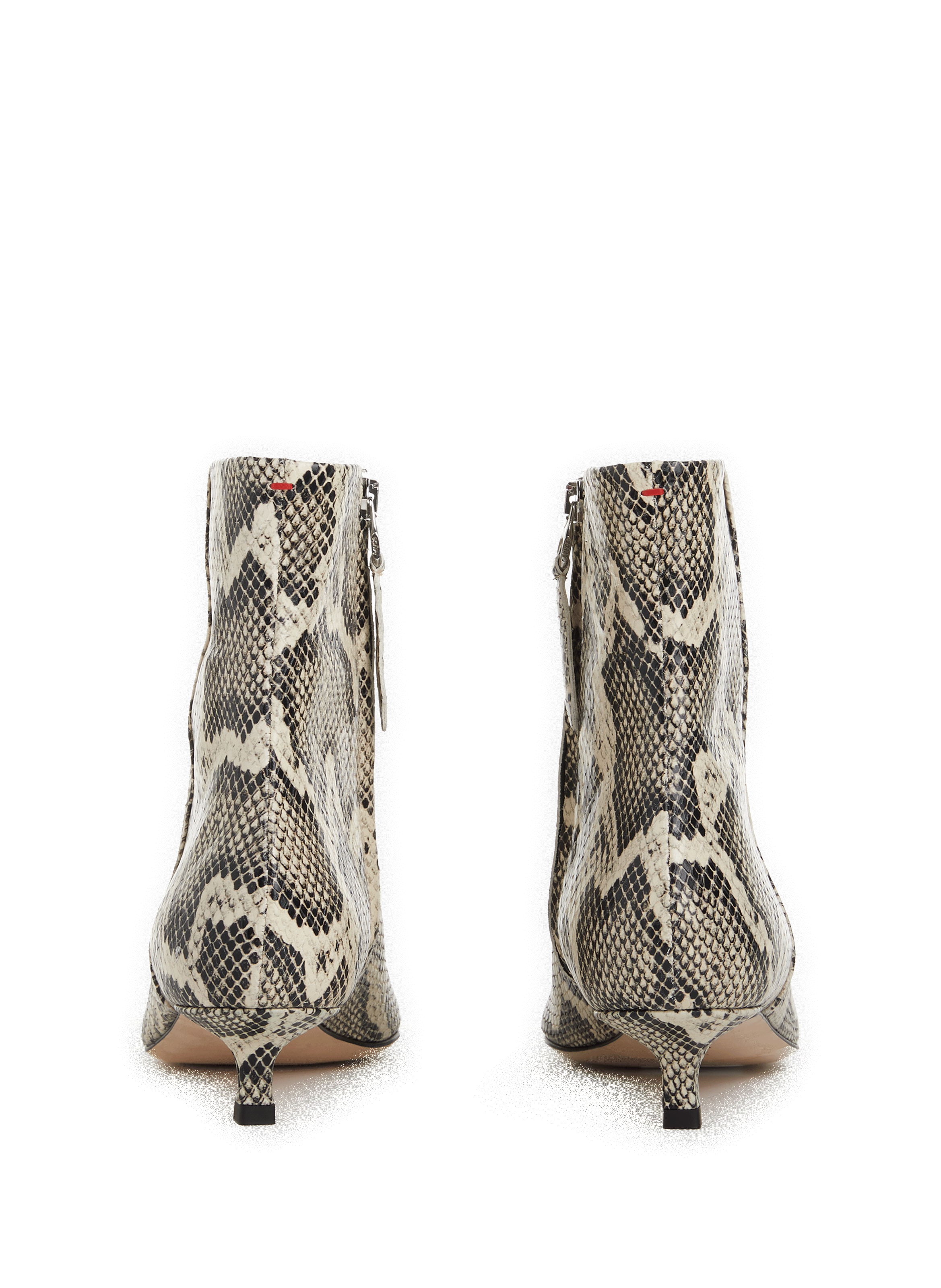 Sofie Stiefeletten aus geprägtem Leder AEYDE Beige