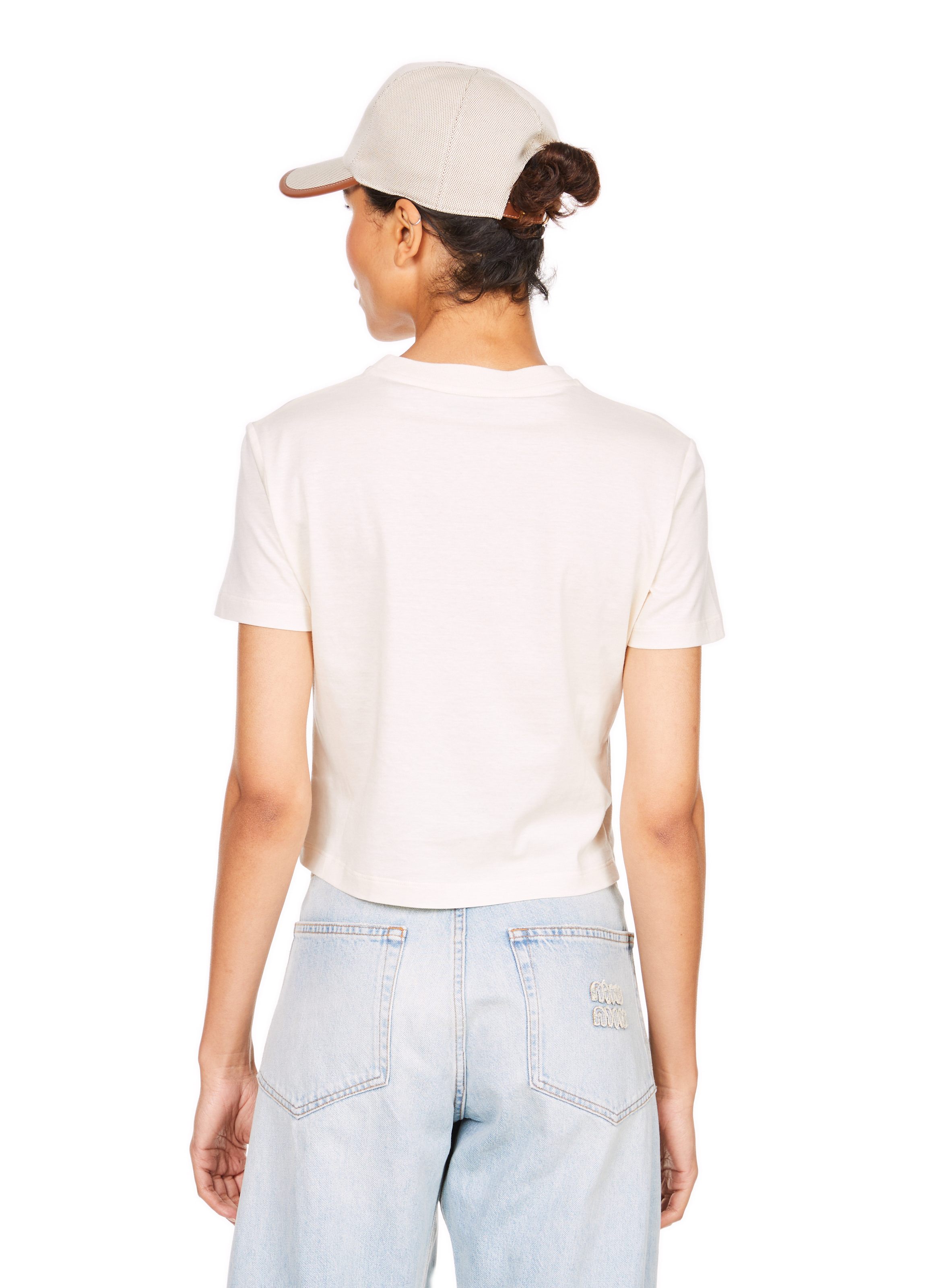 T-shirt à logo MIU MIU Multicolore