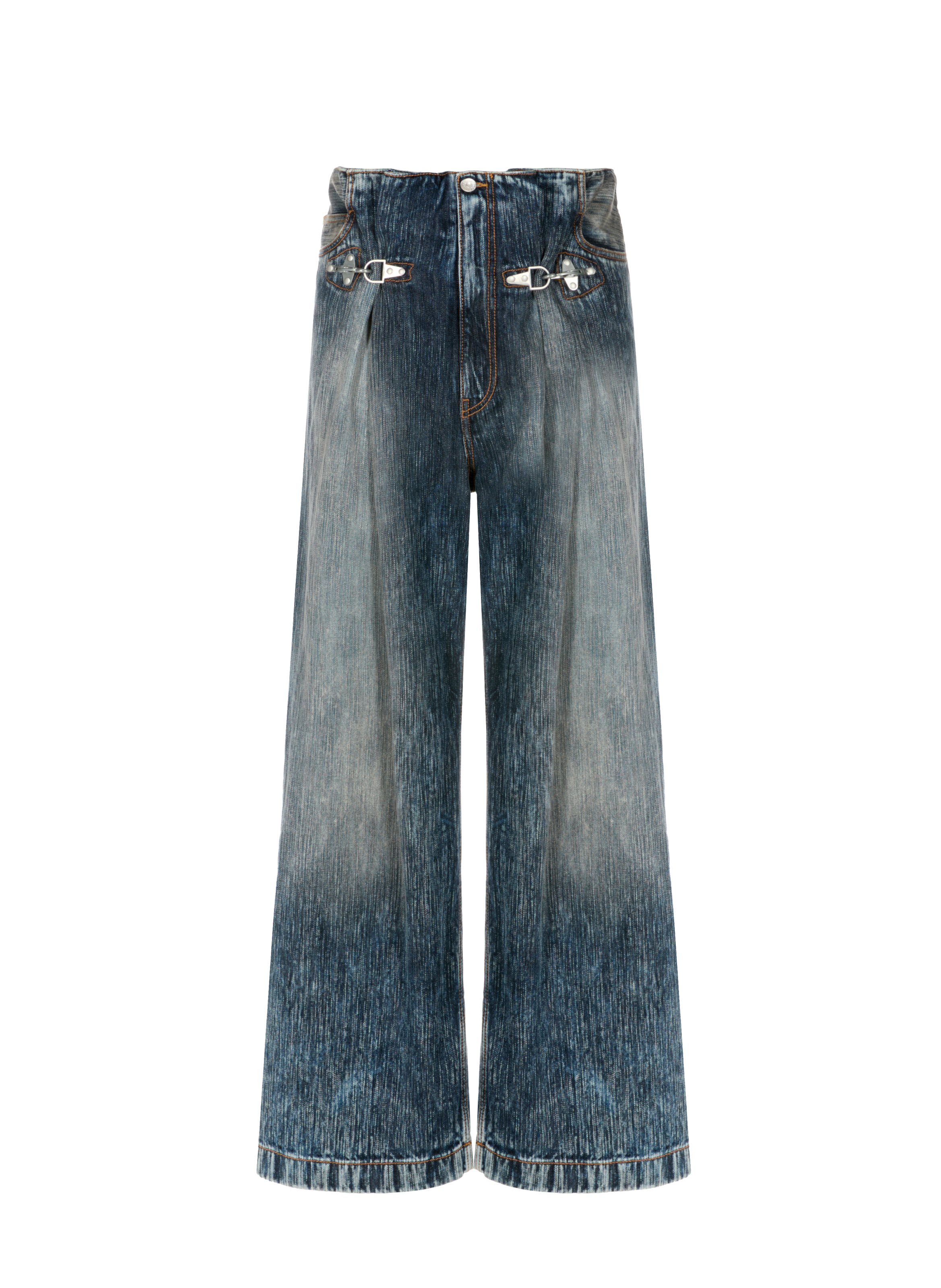 ACNE STUDIOS Jean ample en coton Gris