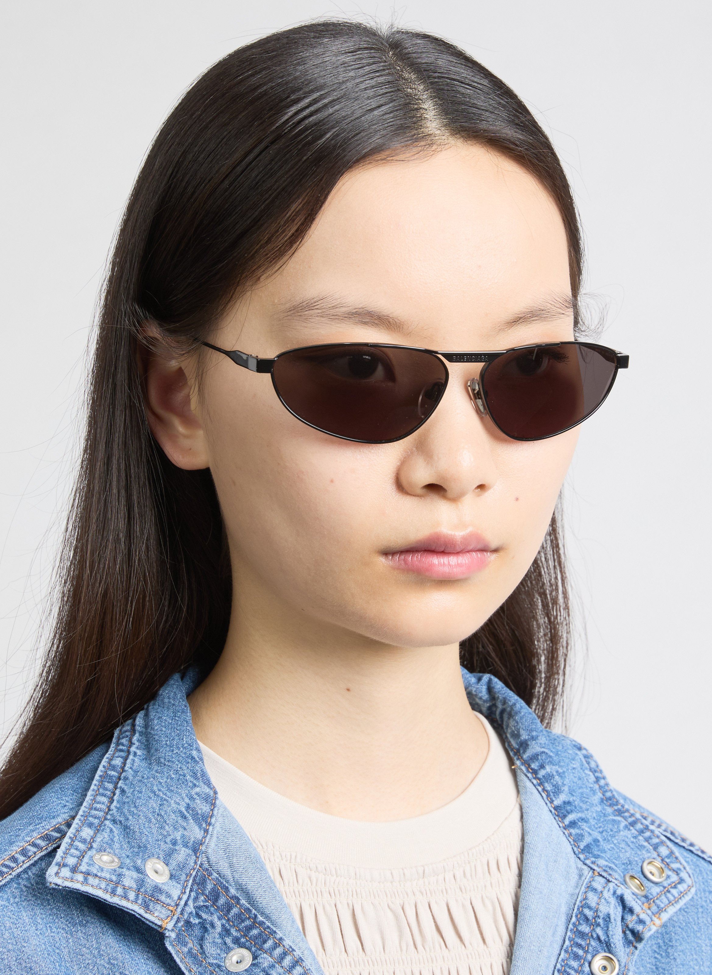 Round Sunglasses BALENCIAGA Black
