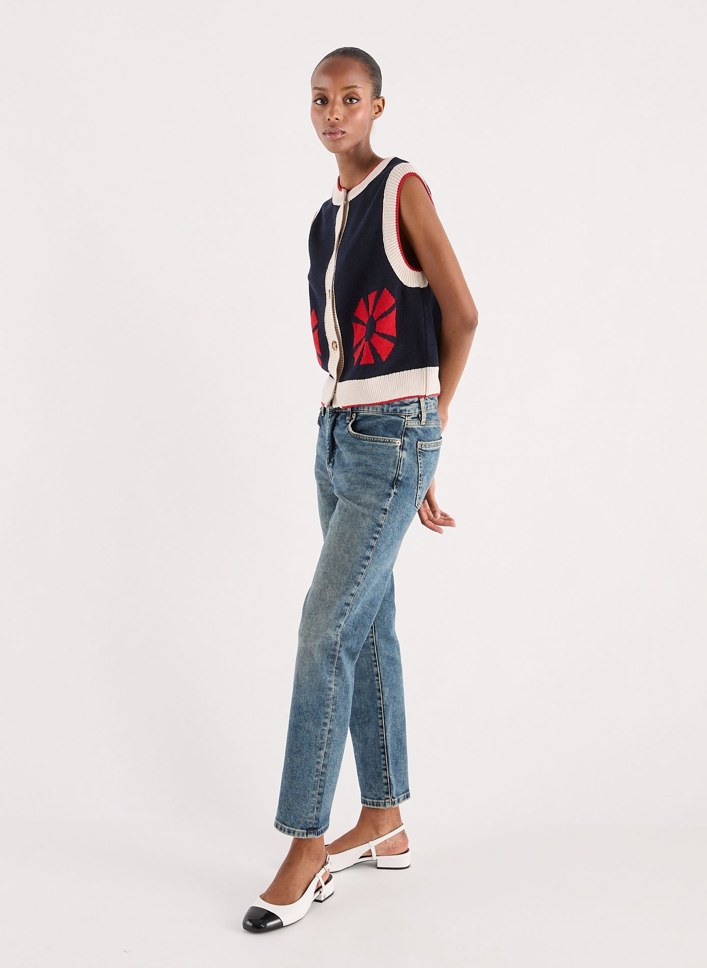 Gilet sans manche en maille BOBO CHOSES Bleu