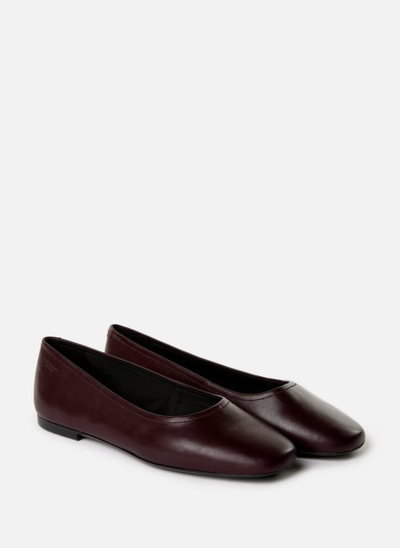 Plain leather ballerina flats Red by VAGABOND SHOEMAKERS VAGABOND SHOEMAKERS Plain leather ballerina flats Red