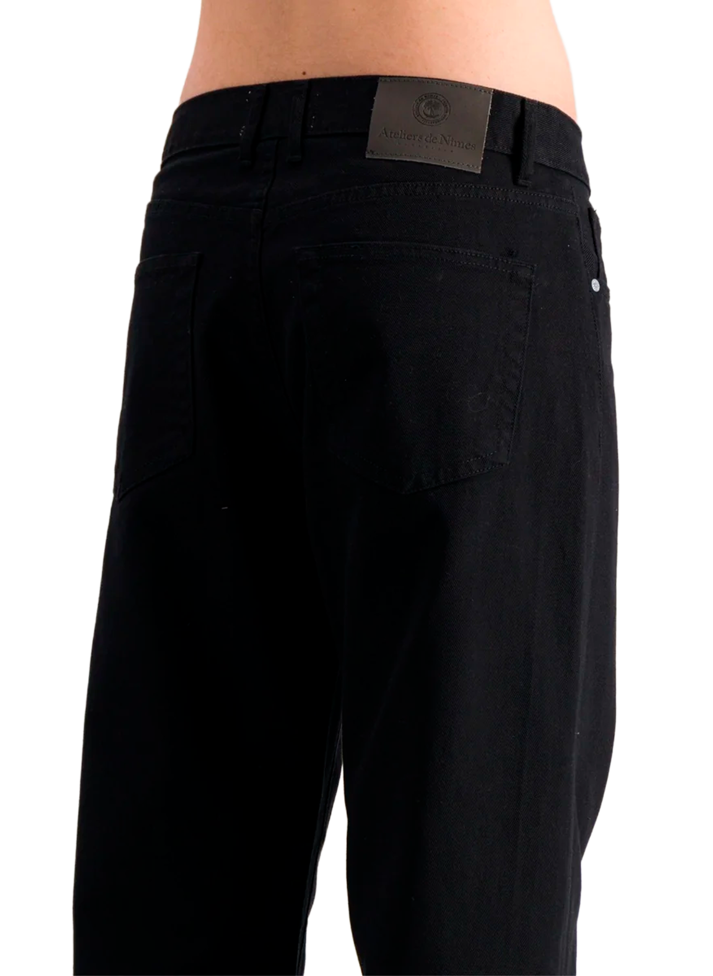 Jean ample en coton  ATELIERS DE NIMES Noir