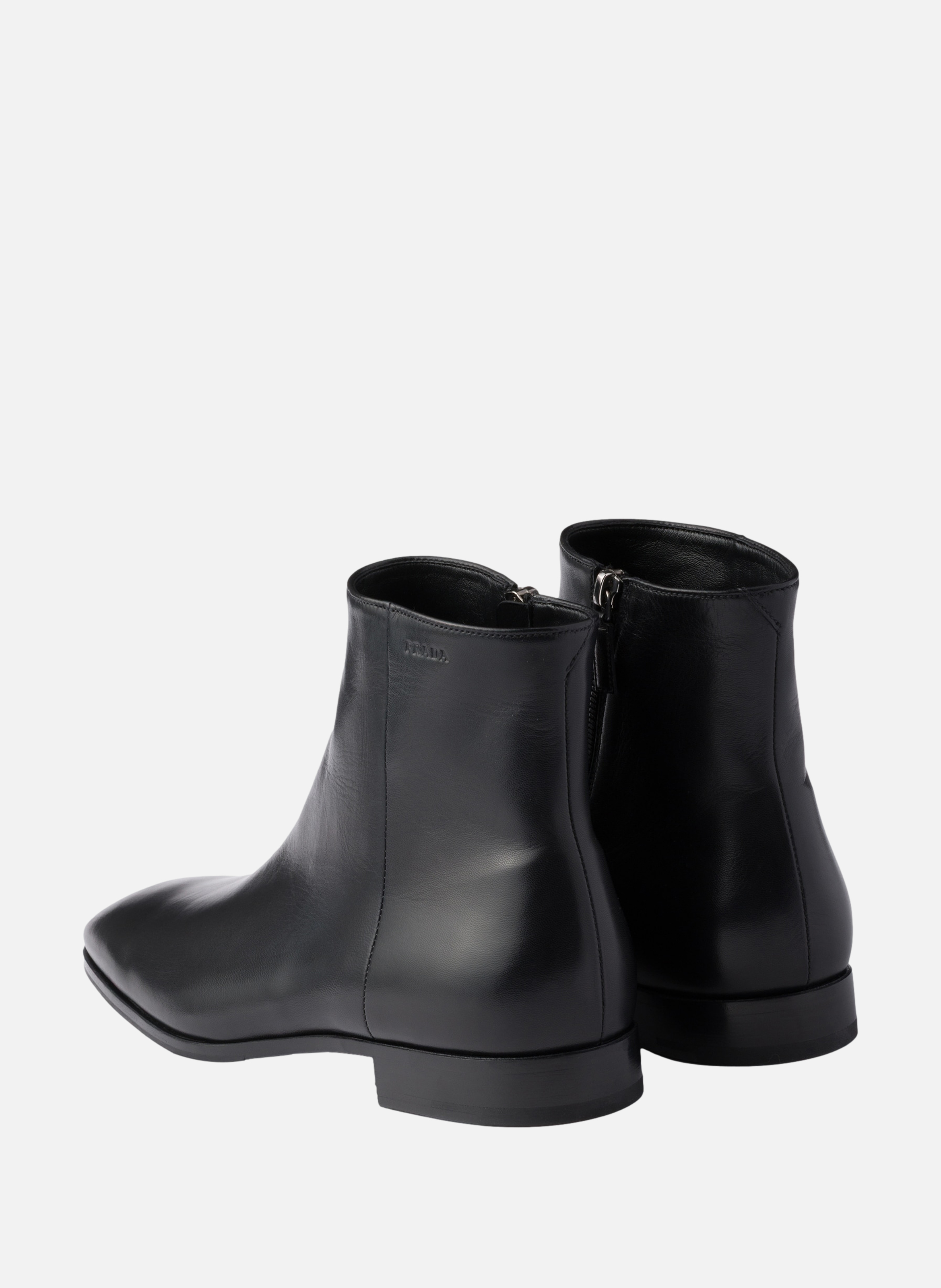 Bottines en cuir PRADA Noir