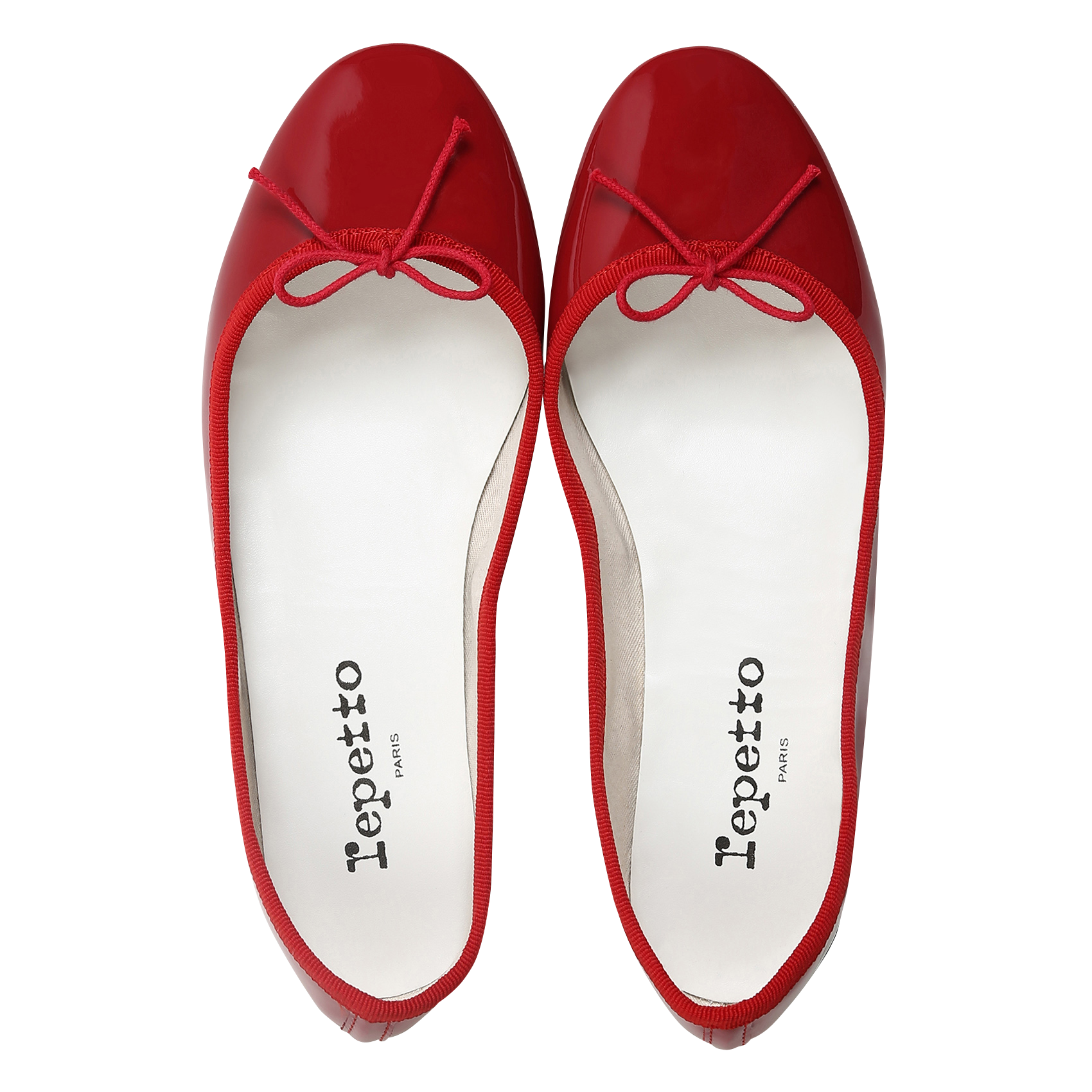 Ballerines vernies en cuir vernis cendrillon REPETTO Rouge