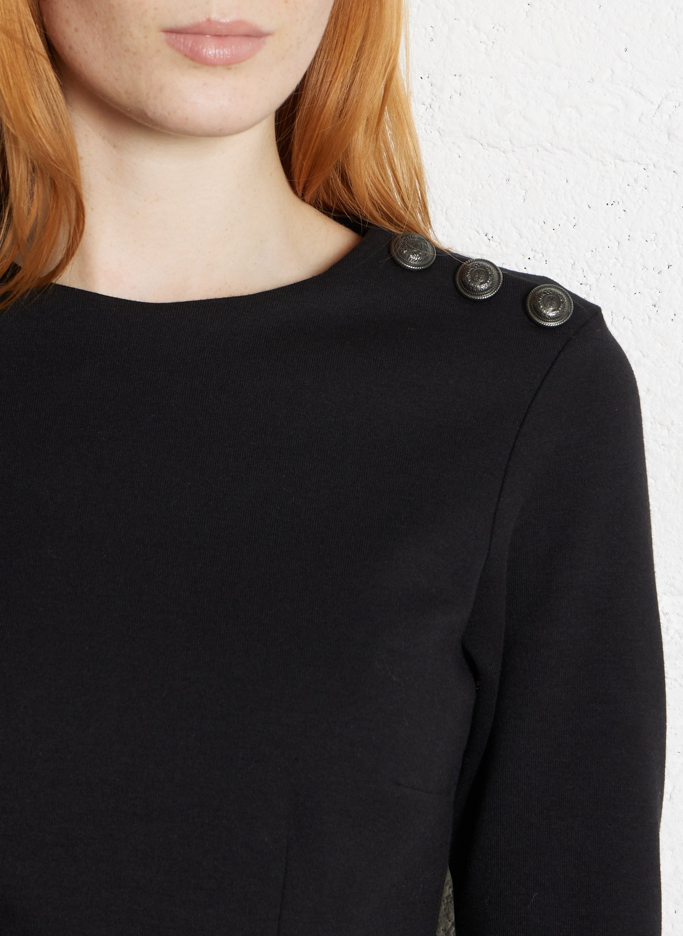 Robe courte col rond IKKS Noir